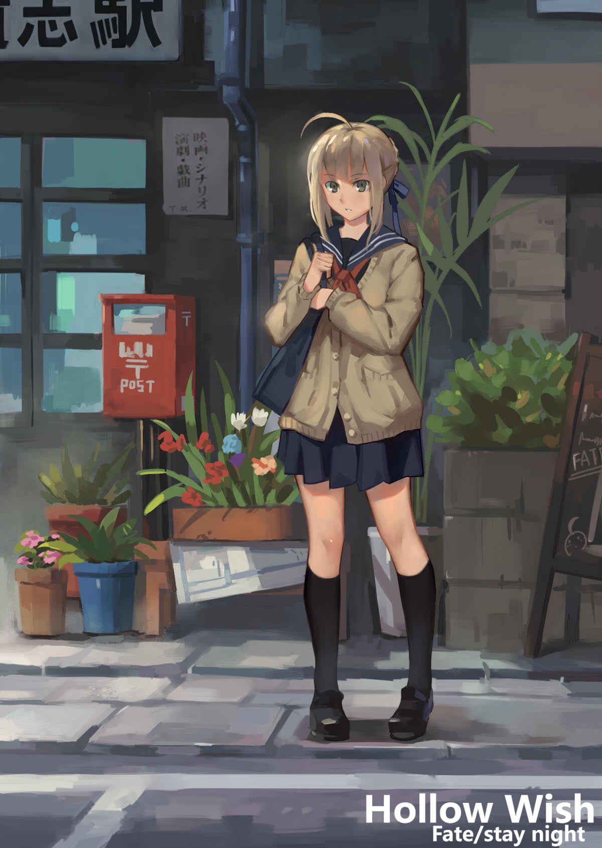 anime girls, Saber, 720P, schoolgirl, Fate Series, Fate/Stay Night, Arturia Pendragon, Phone HD Wallpaper