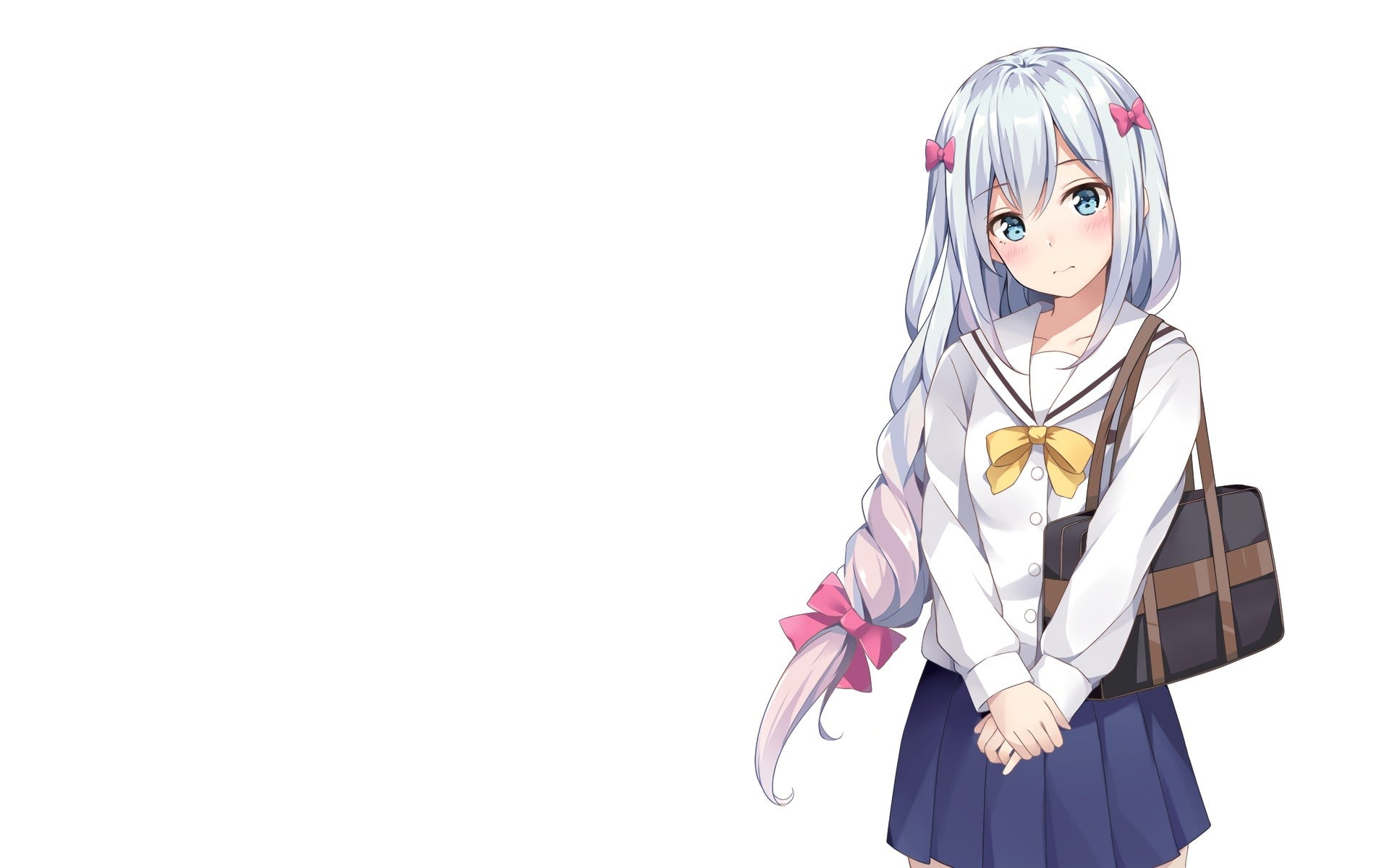 Izumi Sagiri, 1080P, white background, Eromanga-sensei, HD Wallpaper