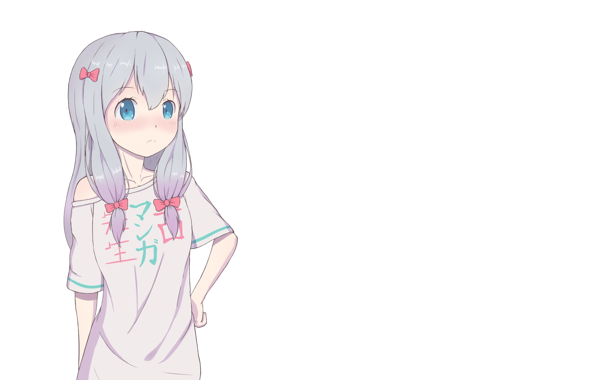 studio shot, representation, human body part, childhood, human representation, anime, anime girls, creativity, standing, 2K, Izumi Sagiri, cut out, one person, HD Wallpaper