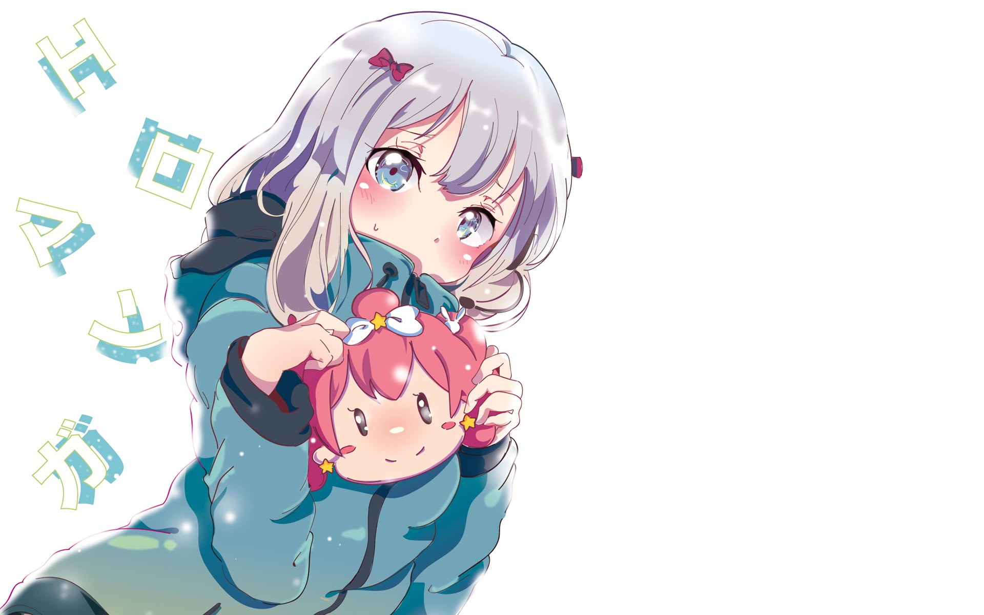 Eromanga-sensei, front view, indoors, one person, representation, white background, human face, young women, hair, anime girls, emotion, Izumi Sagiri, young adult, HD Wallpaper