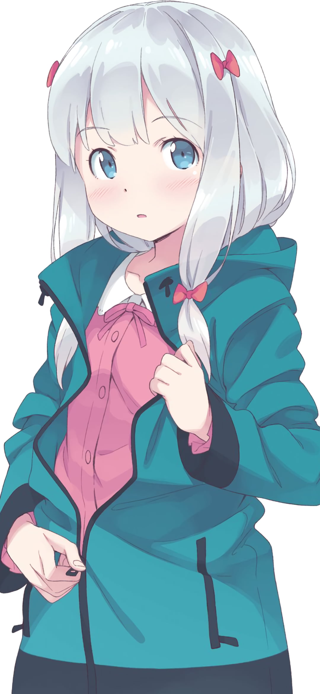 simple background, simple, Izumi Sagiri, 1080P, Eromanga-sensei, anime, anime girls, Phone HD Wallpaper