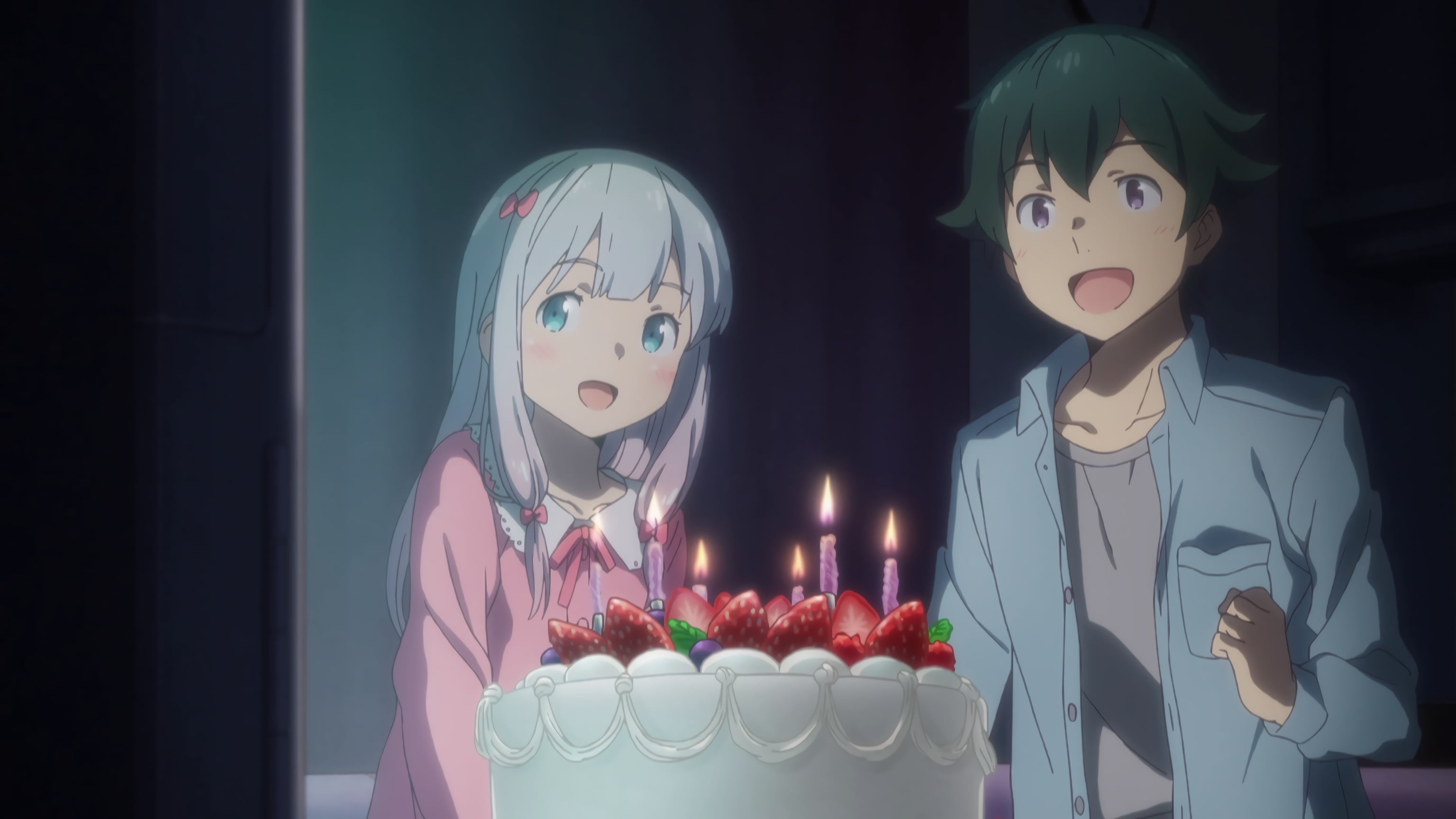 characters, Eromanga-sensei, temptation, representation, burning, anniversary, food, food and drink, birthday cake, fire, no people, birthday, candle, dessert, HD Wallpaper