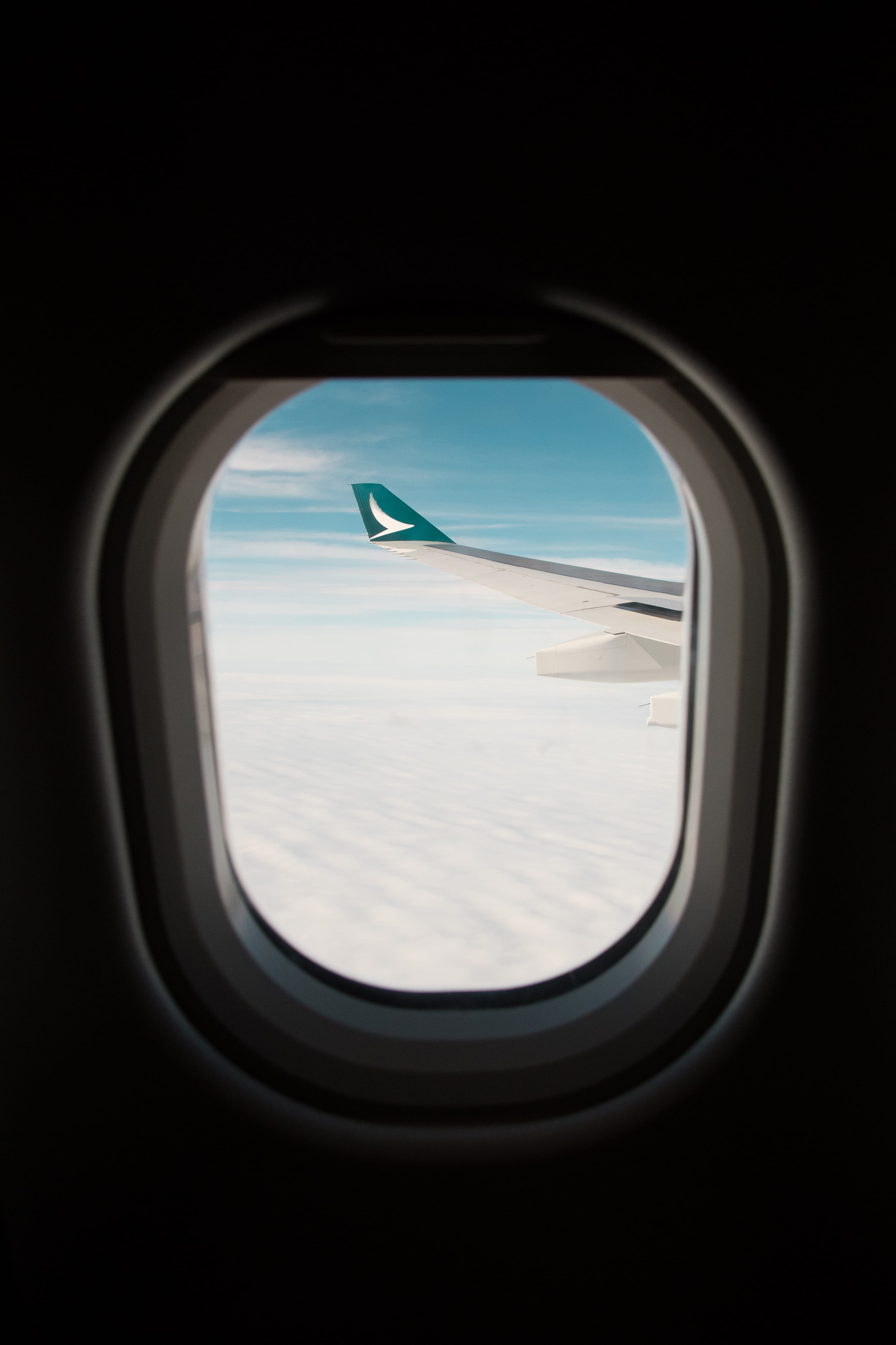 4K, mode of transportation, aircraft wing, mid-air, flight, inside plane, nature, air vehicle, journey, window pane, light, window, transparent, cloud - sky, Phone HD Wallpaper