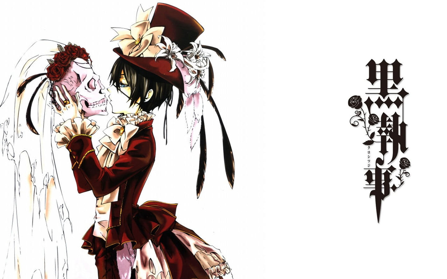 no people, Kuroshitsuji , white background, representation, 720P, human representation, Ciel Phantomhive, clothing, decoration, sky, studio shot, still life, HD Wallpaper