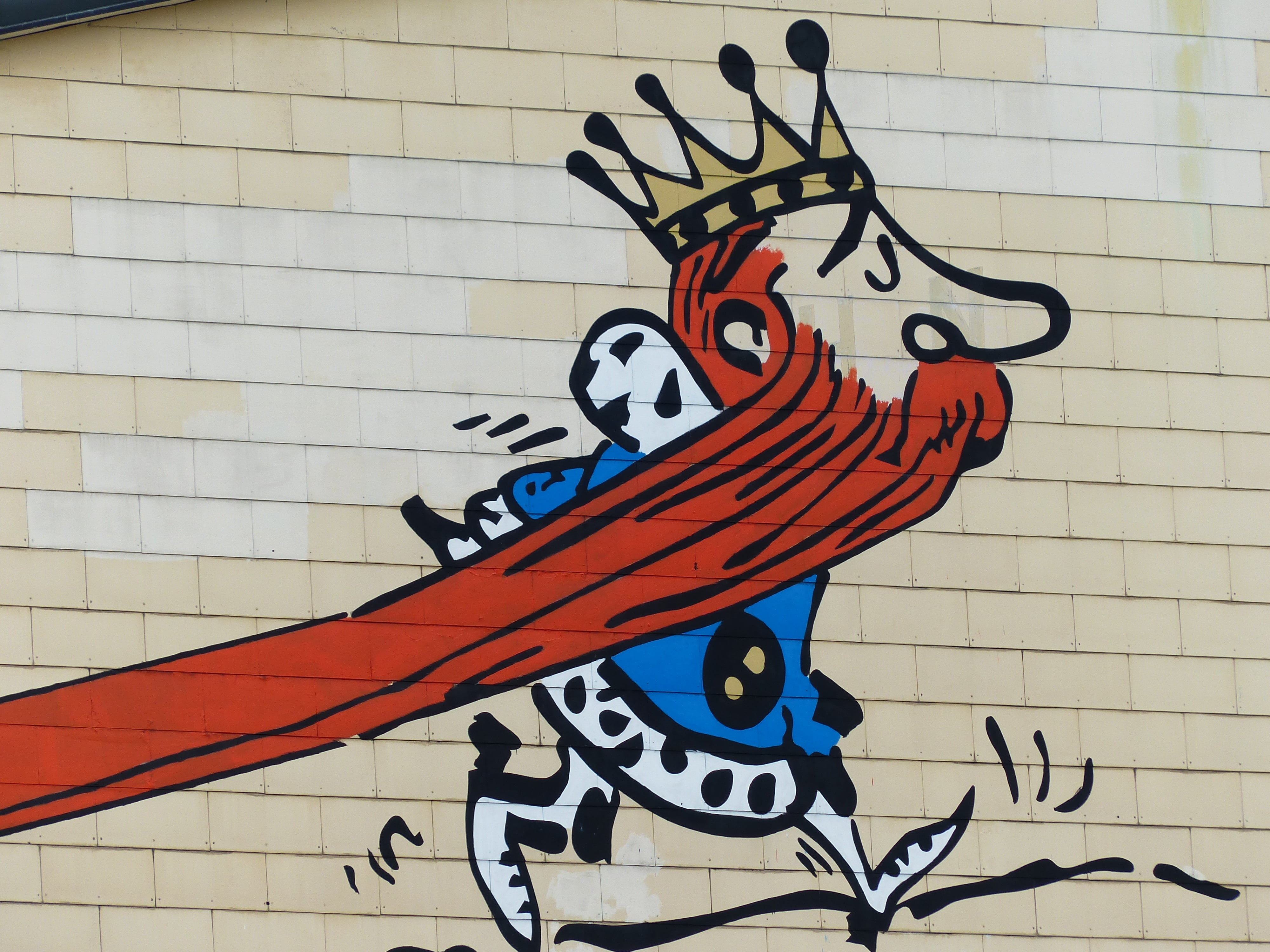 friedrich i, built structure, representation, day, bart, brick, building exterior, king, royal, crown, cartoon, house of hohenstaufen, no people, noble family, HD Wallpaper