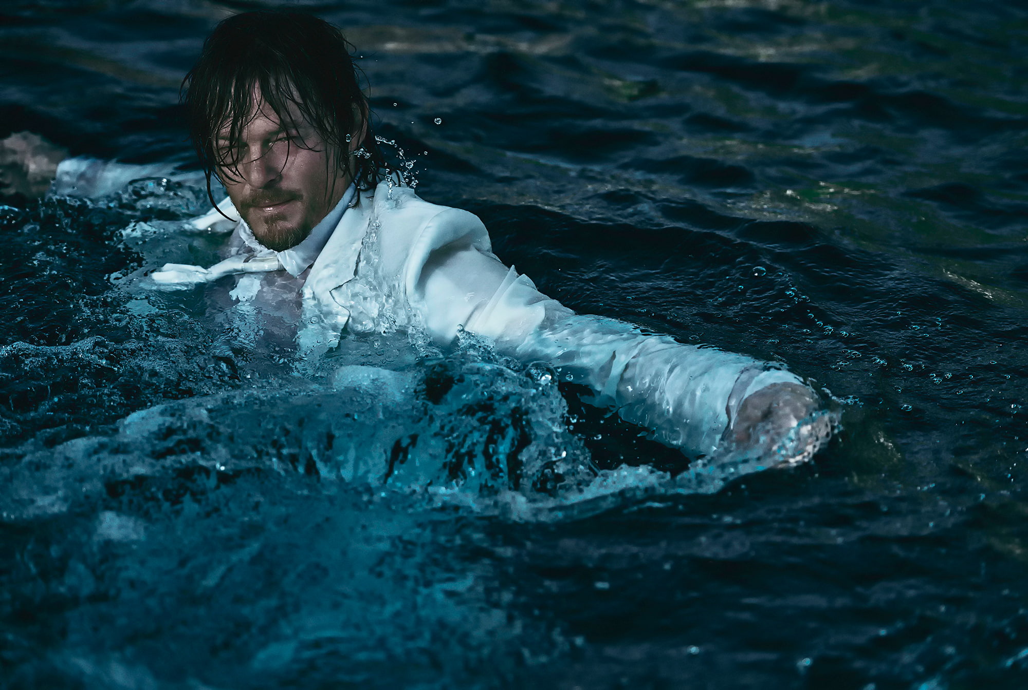 Norman Reedus, photoshoot, 2015, 1080P, Flaunt, HD Wallpaper