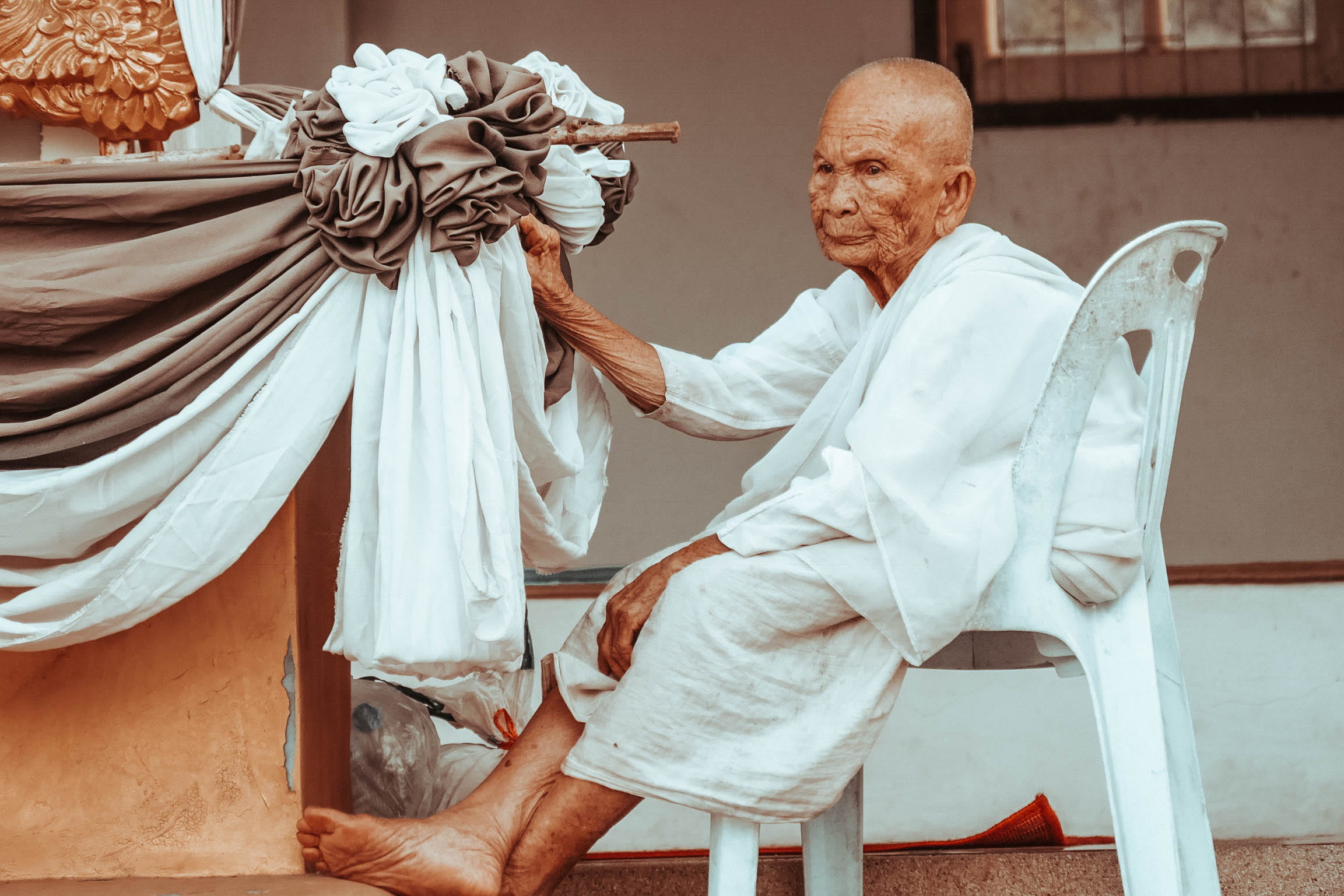 people, real people, man, sat, human body part, vintage, aged, old man, men, mature men, beautiful people, males, sitting, drapes, 1080P, looking, white, HD Wallpaper