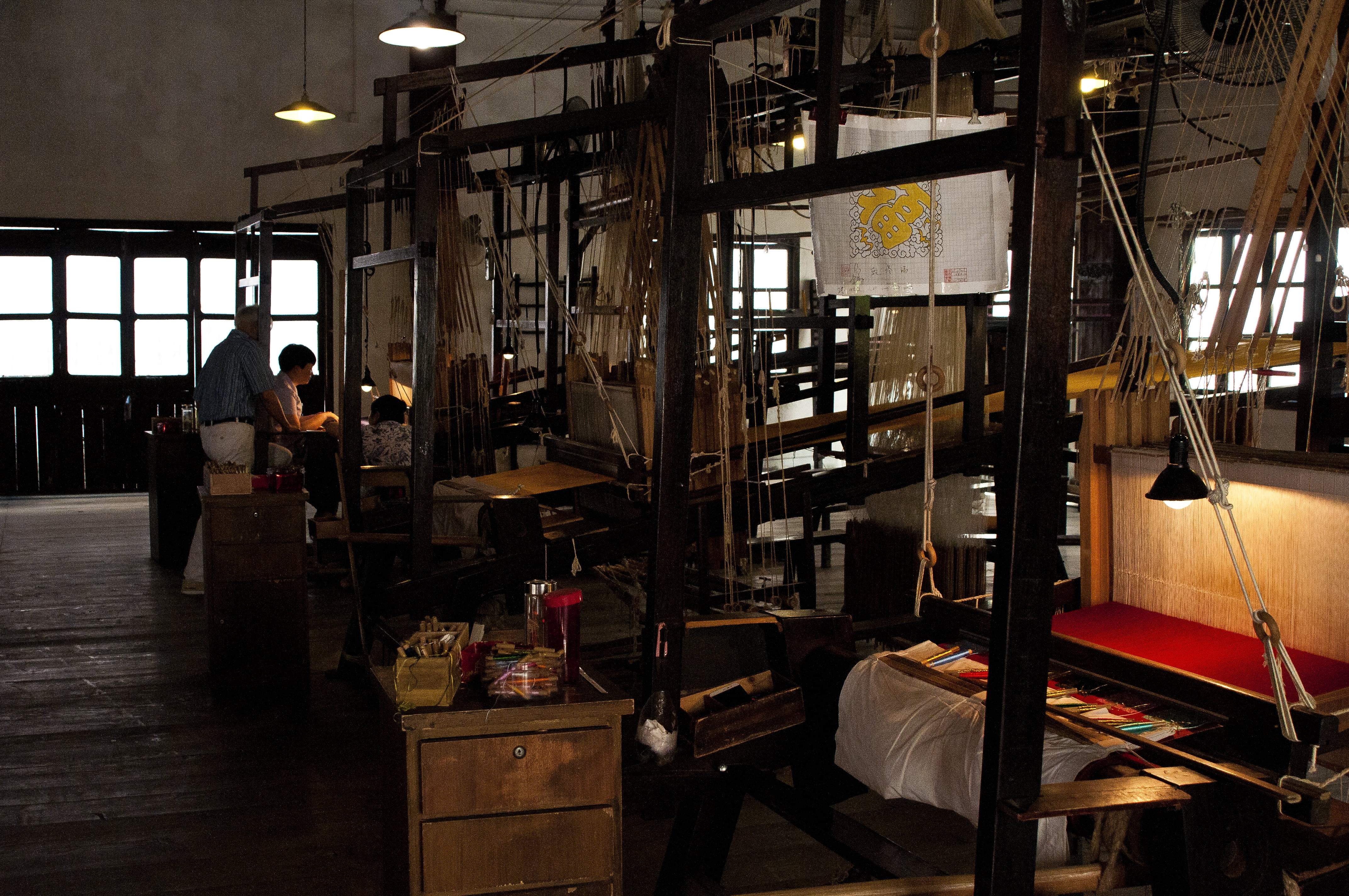 business, lighting equipment, line, men, working, old, brocade silk weaving, day, occupation, market, 4K, memory, illuminated, built structure, wuzhen, HD Wallpaper