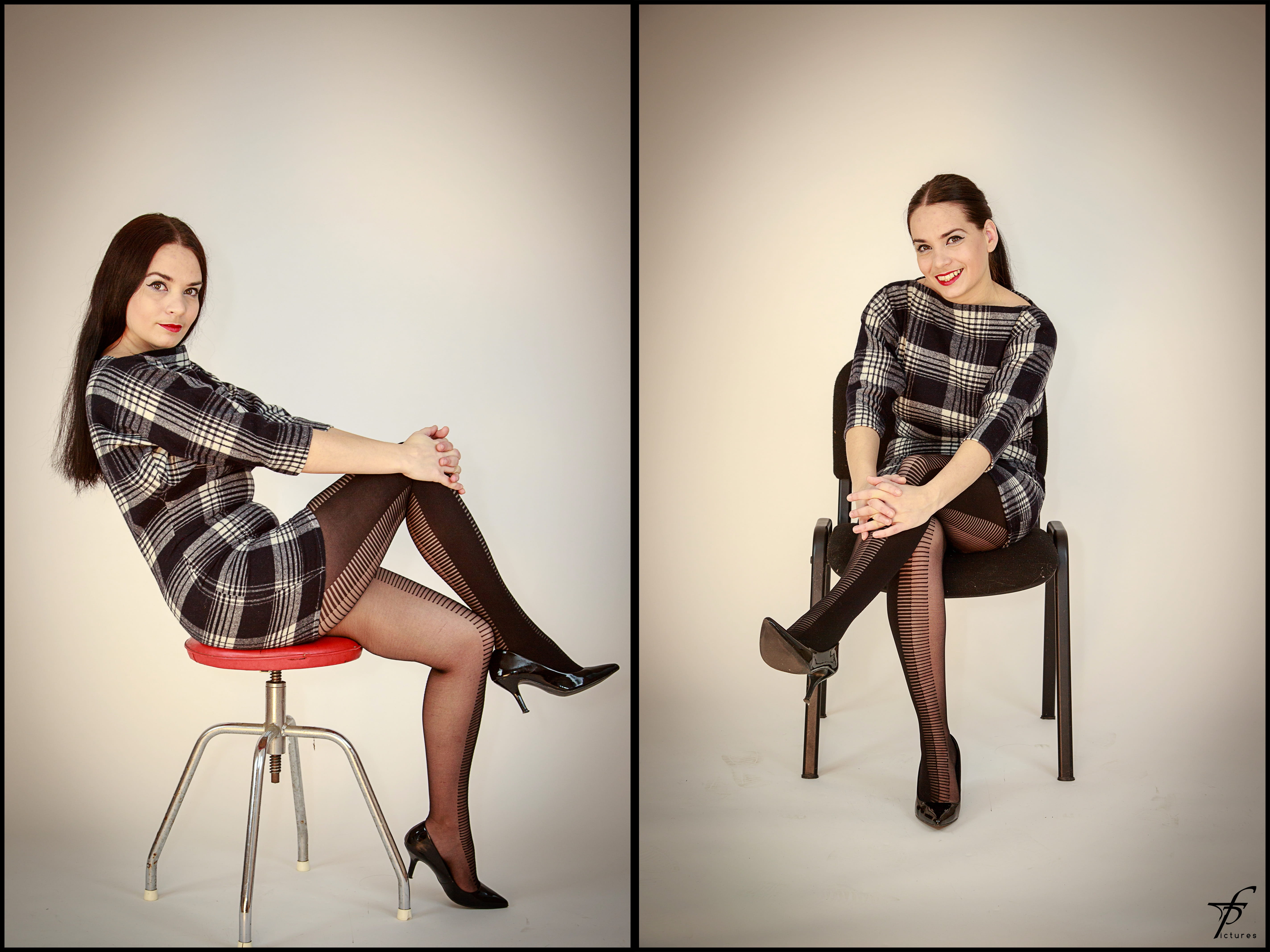adult, adults only, portrait, Posing, studio, people, clothing, s, 5K, girl, indoors, beautiful woman, legs crossed at knee, collage, young women, Woman, HD Wallpaper