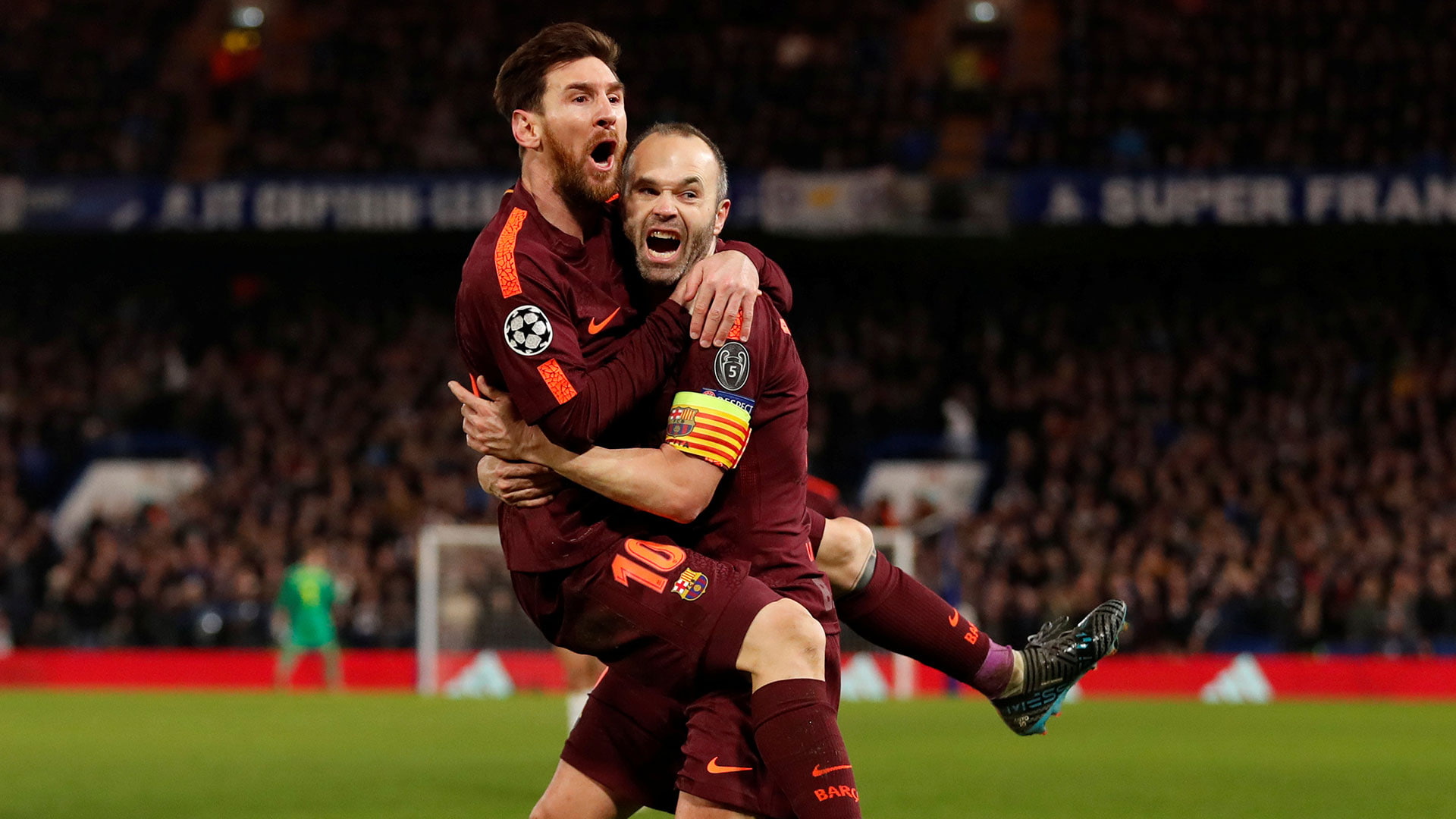 barcelona, 1080P, iniesta, messi, chelsea, HD Wallpaper