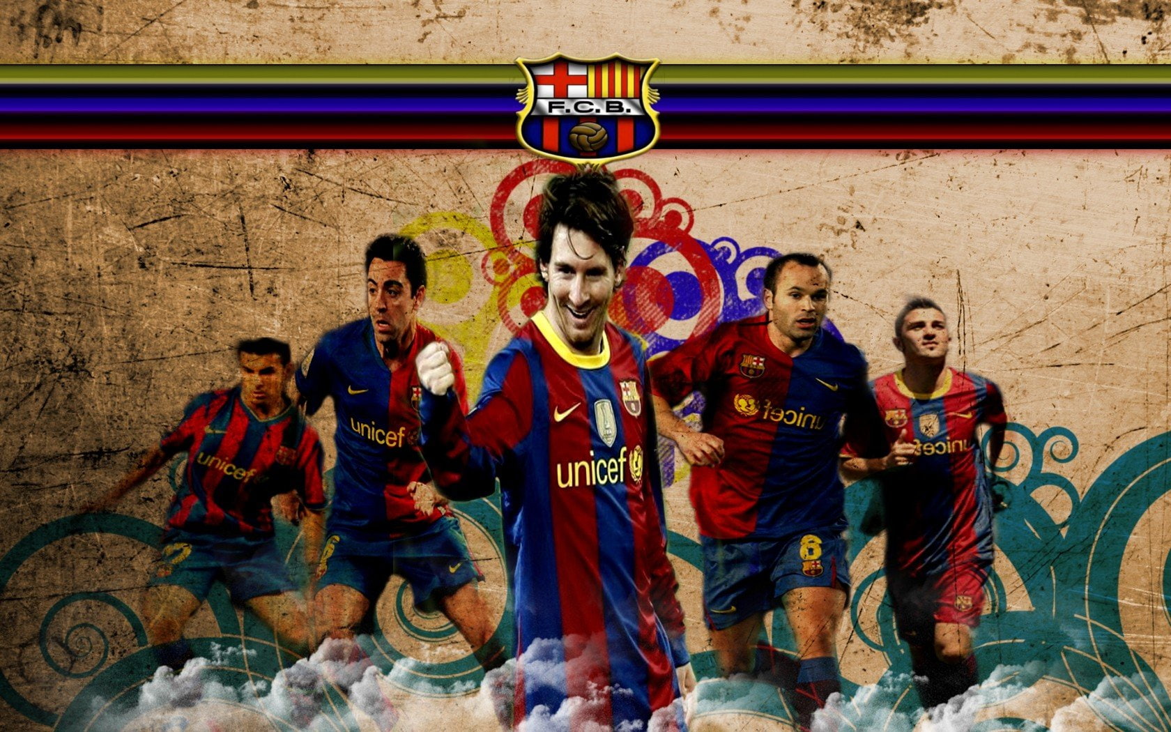 andres, rodriguez, sports, pedro, baraia, lionel, xavi, messi, 720P, hernandez, david, iniesta, villa, barcelona, HD Wallpaper
