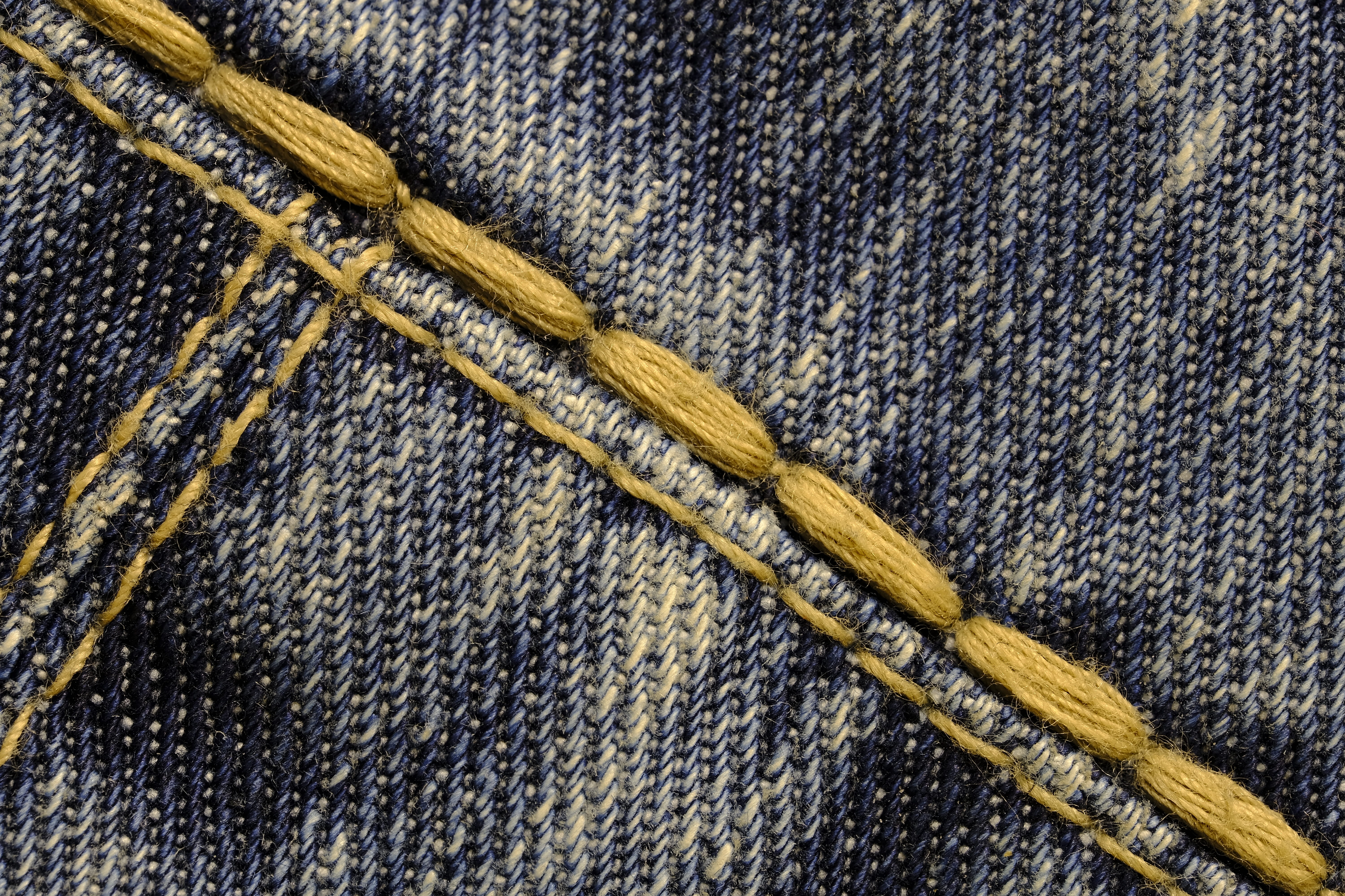 yellow, carpet - decor, full frame, backgrounds, wood - material, background, thread, cloth, mat, 5K, blue, creativity, high angle view, photo, still life, HD Wallpaper