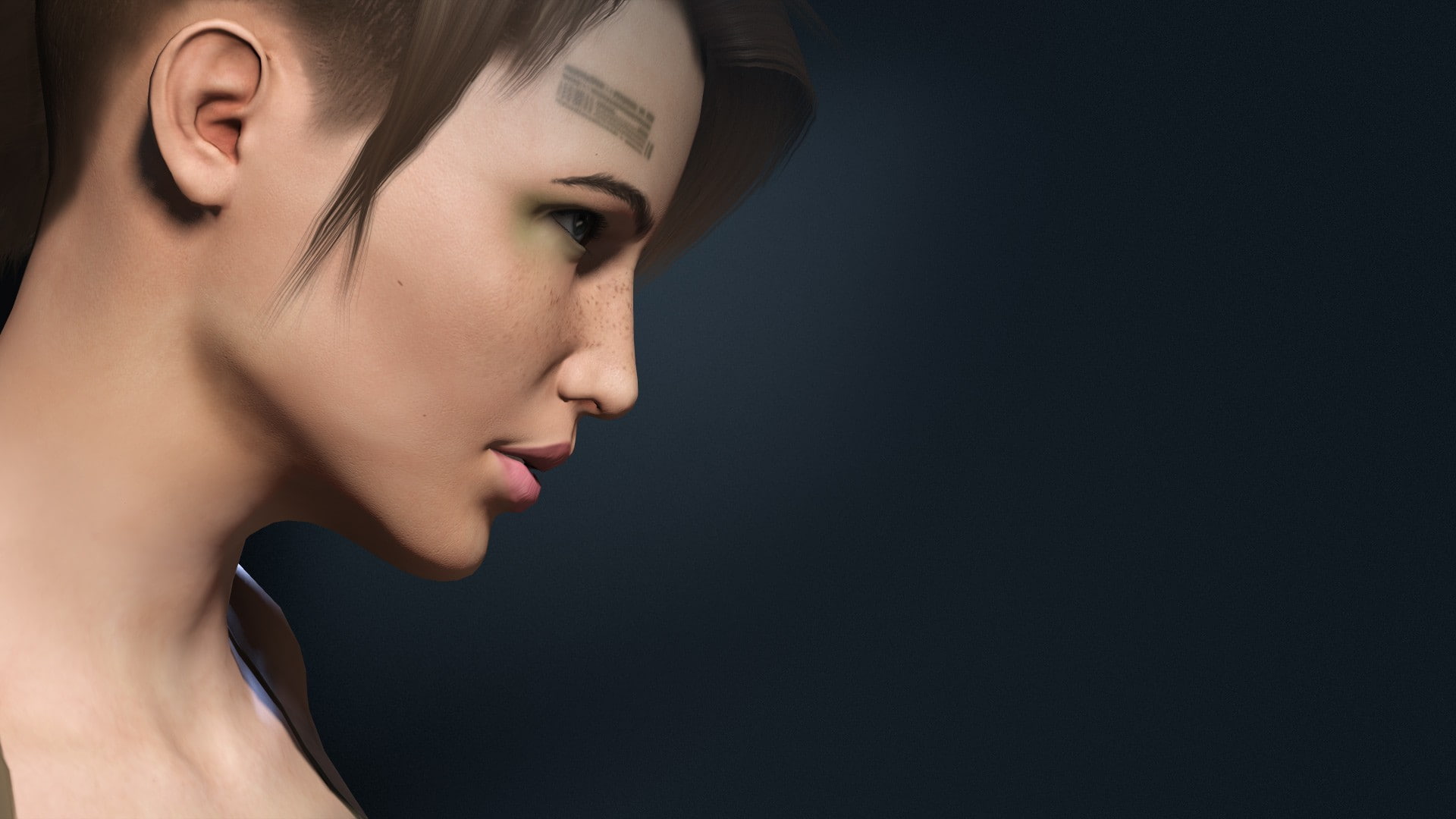 girl, Vesnushki, 1080P, barcode, HD Wallpaper