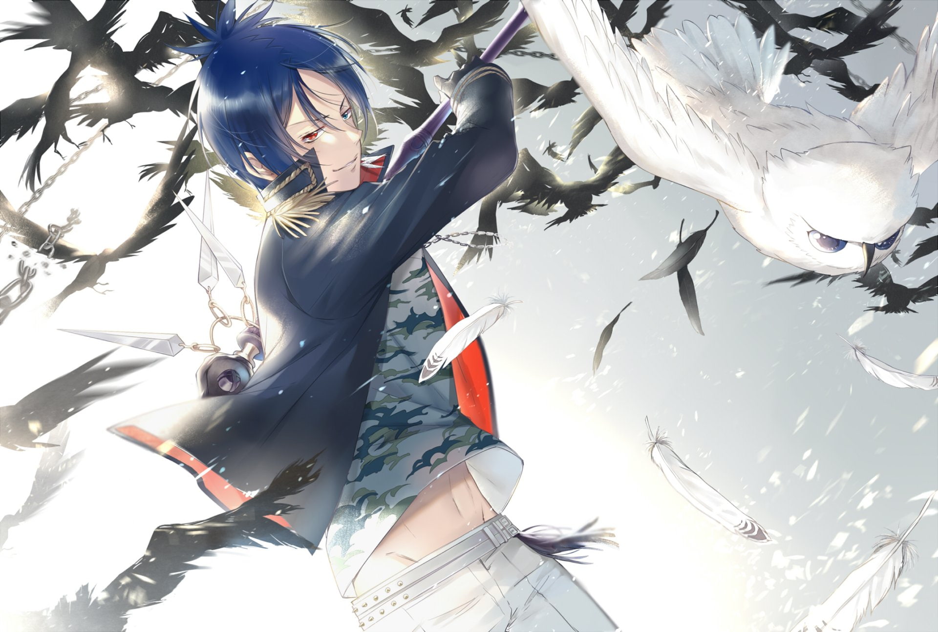 1080P, Heterochromia, Mukuro Rokudo, Katekyō Hitman Reborn!, Anime, HD Wallpaper