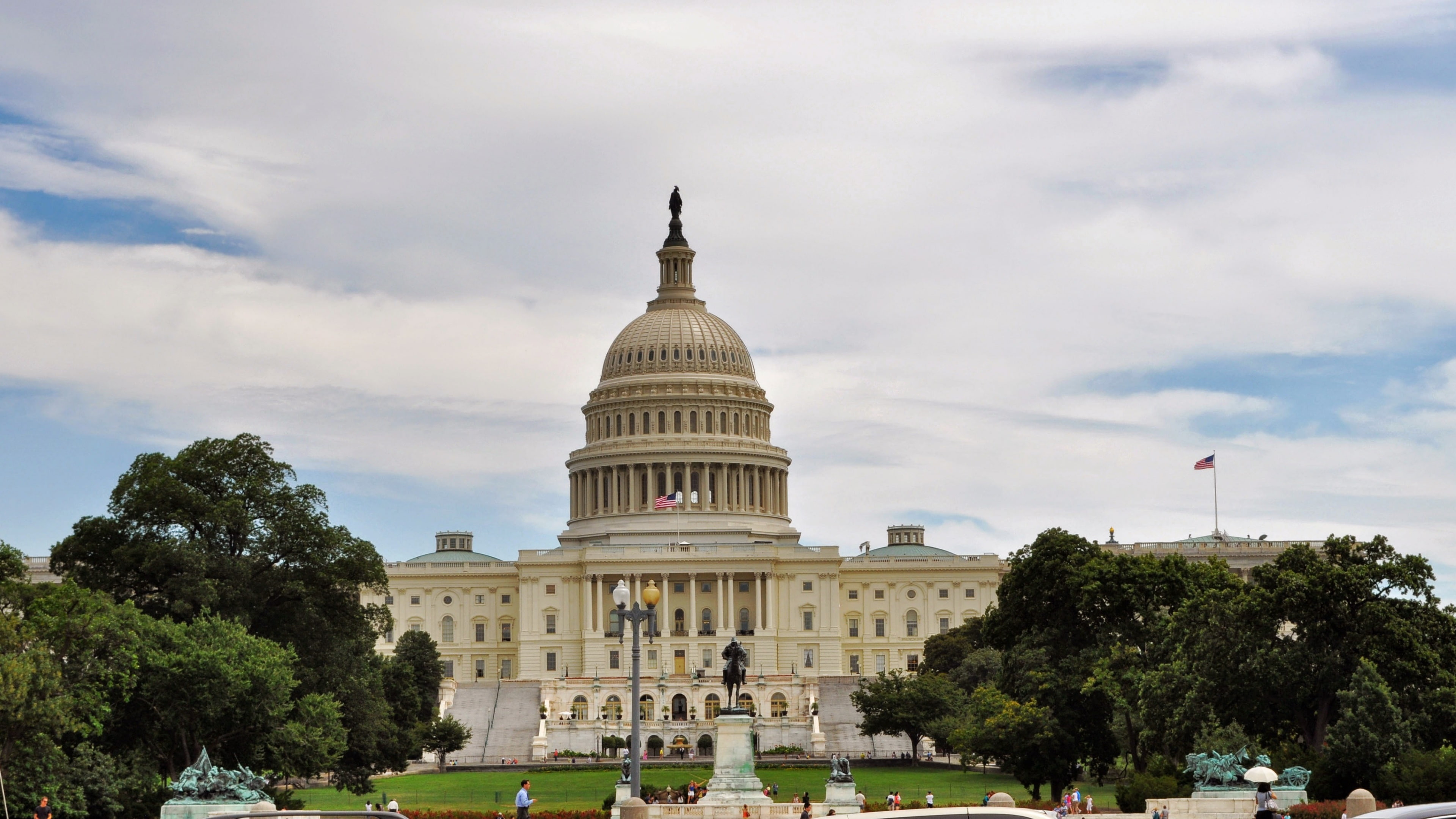 district of columbia, american, america, neoclassical, facade, washington, dome, capital, capitol, united states, usa, building, congress, politics, government, HD Wallpaper