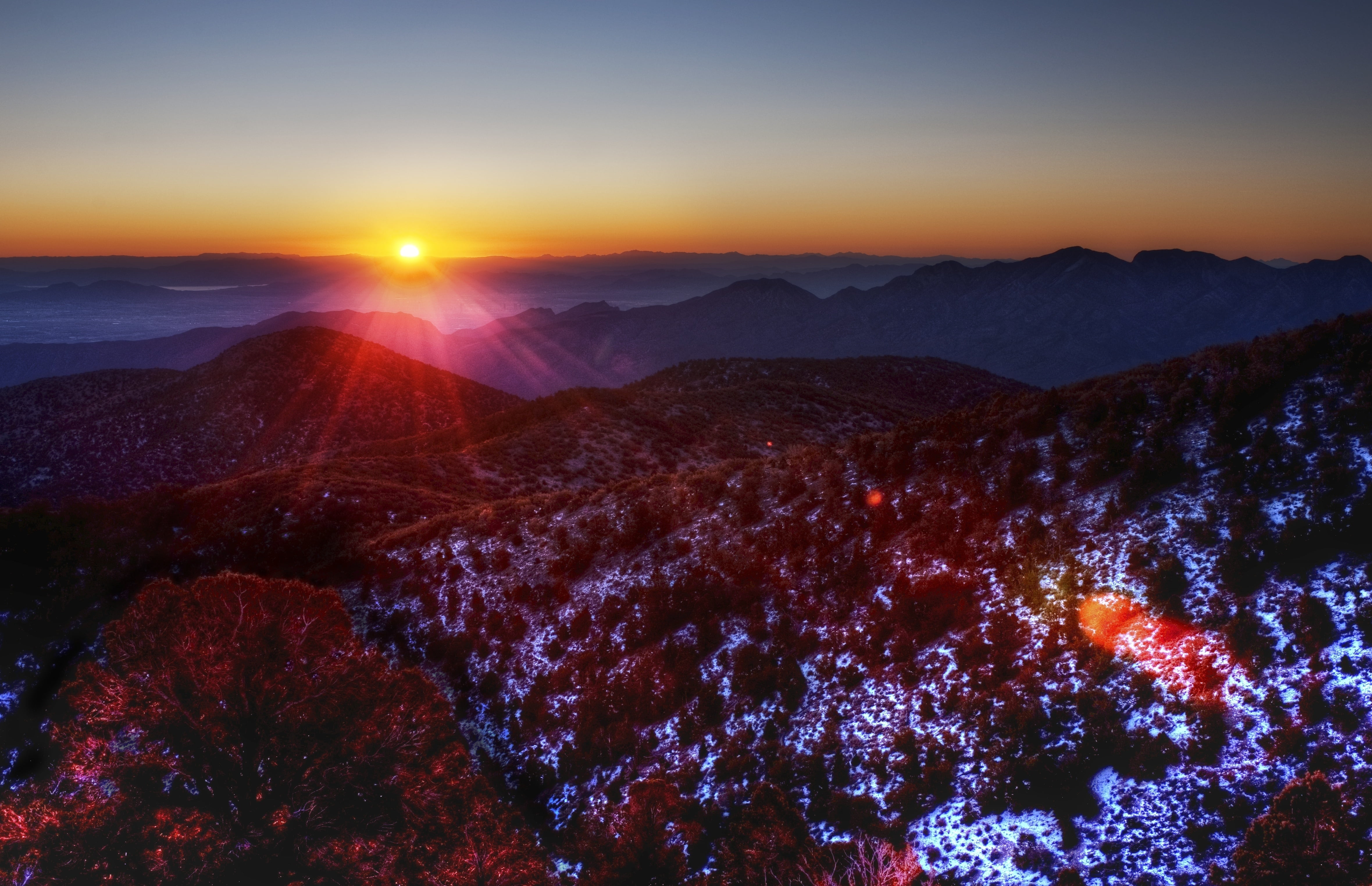 outdoors, hills, high angle view, tranquility, dawn, purple, dark, landscape, scenics, nature, forest, rock - Object, no People, travel, plant, night, scenics - nature, HD Wallpaper