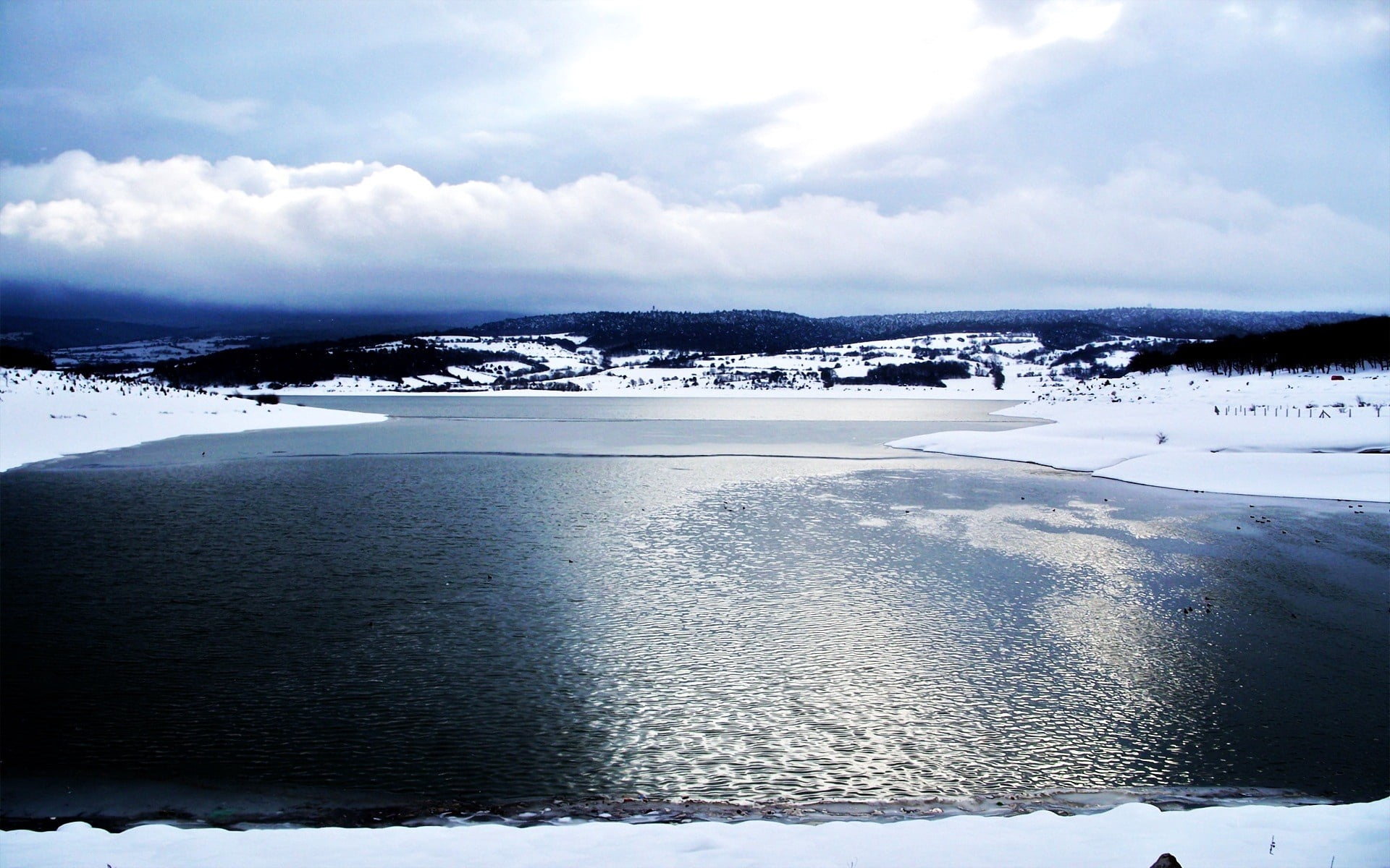 outdoors, scenics - nature, cloud - sky, nature, hill, cold, scenics, cold - Temperature, clouds, sky, modulations, no People, body, ice, 1080P, tranquility, HD Wallpaper