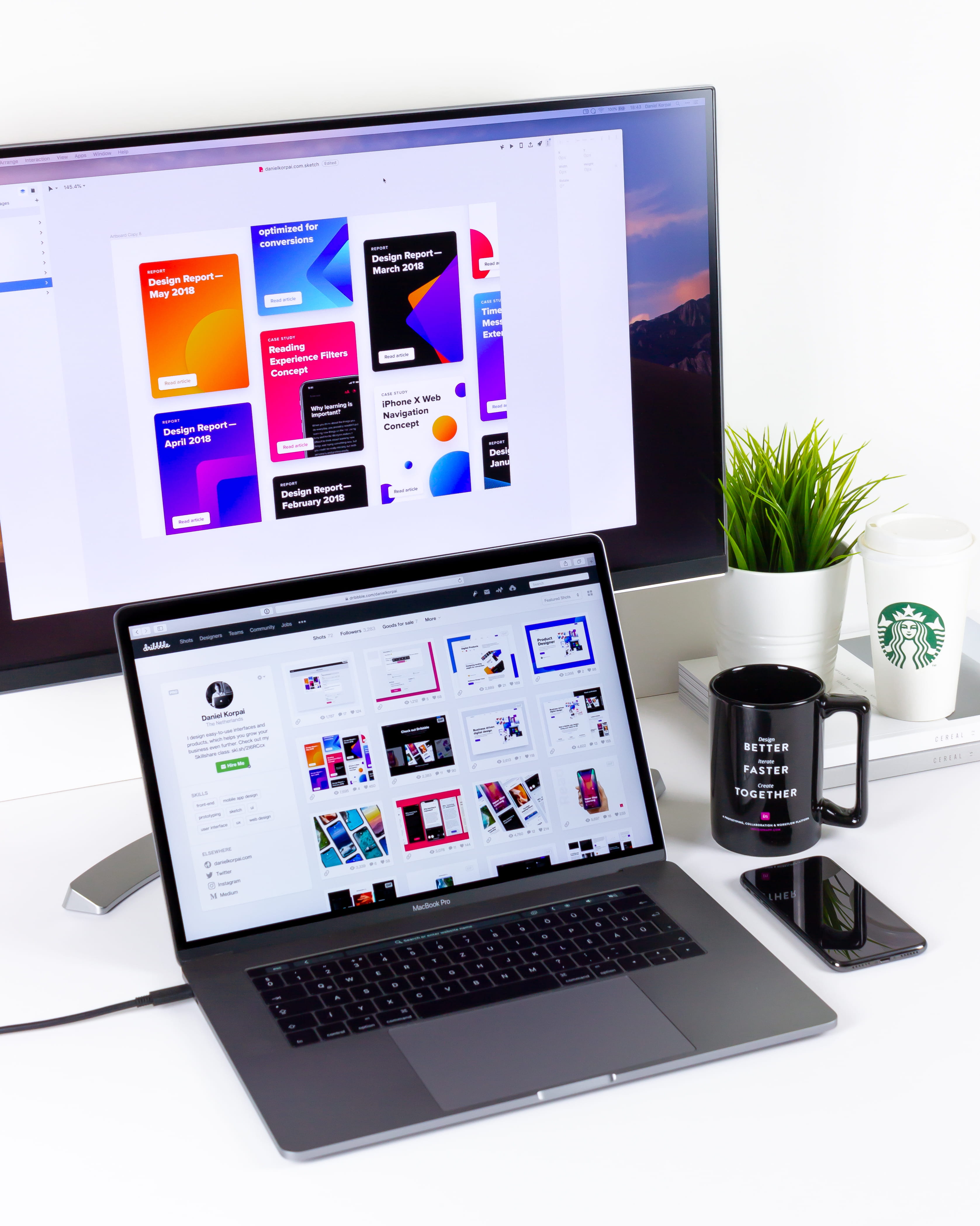 apple iphone, indoors, desk, computer, iphonexsmax, simple, iphonex, business, dribbble, external monitor, iphone, equipment, clean, minimal, technology, Phone HD Wallpaper