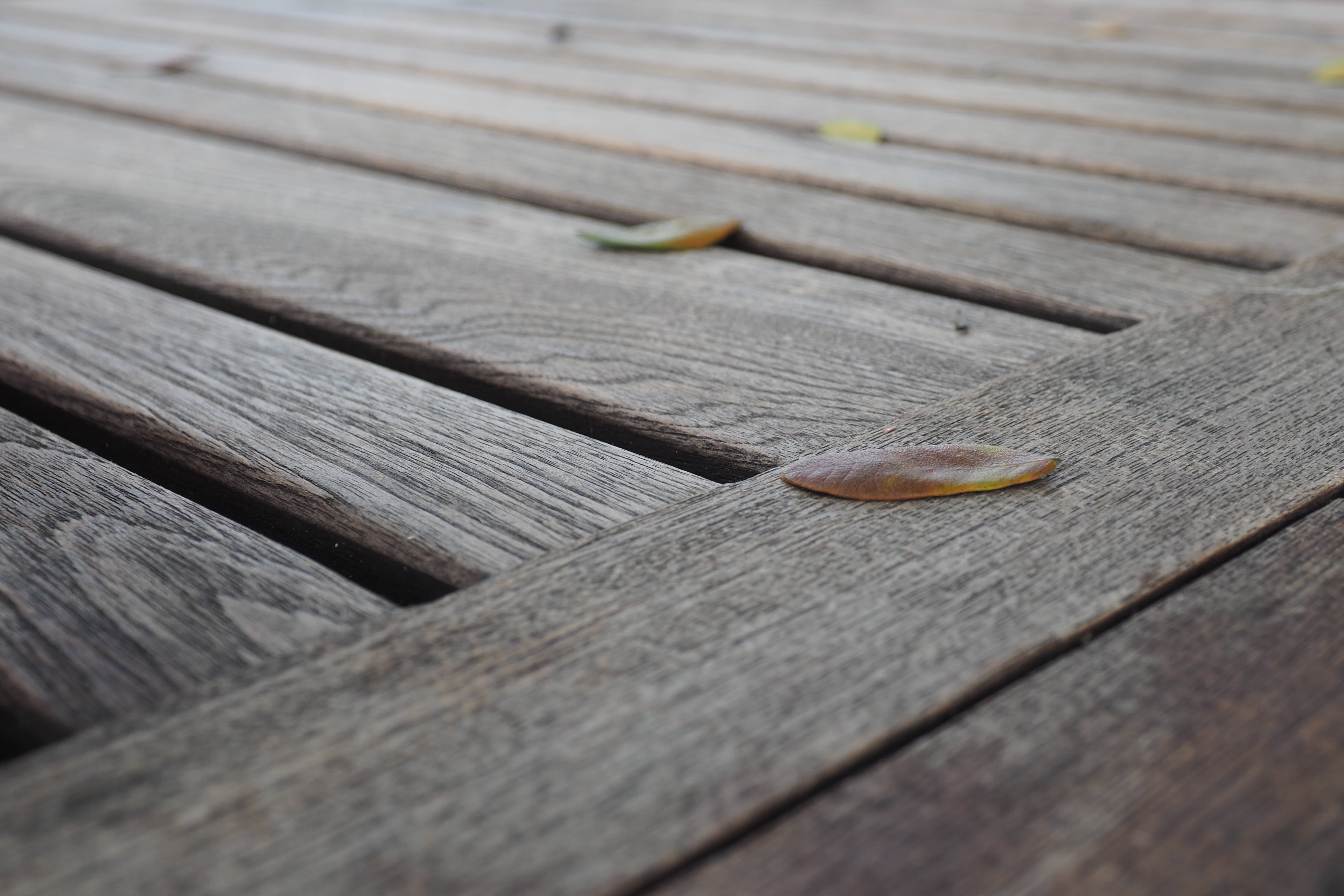 4K, food and drink, textured, outdoors, backgrounds, external, nature, brown, food, camping, plank, autumn leaves, selective focus, wood, gray, pattern, HD Wallpaper