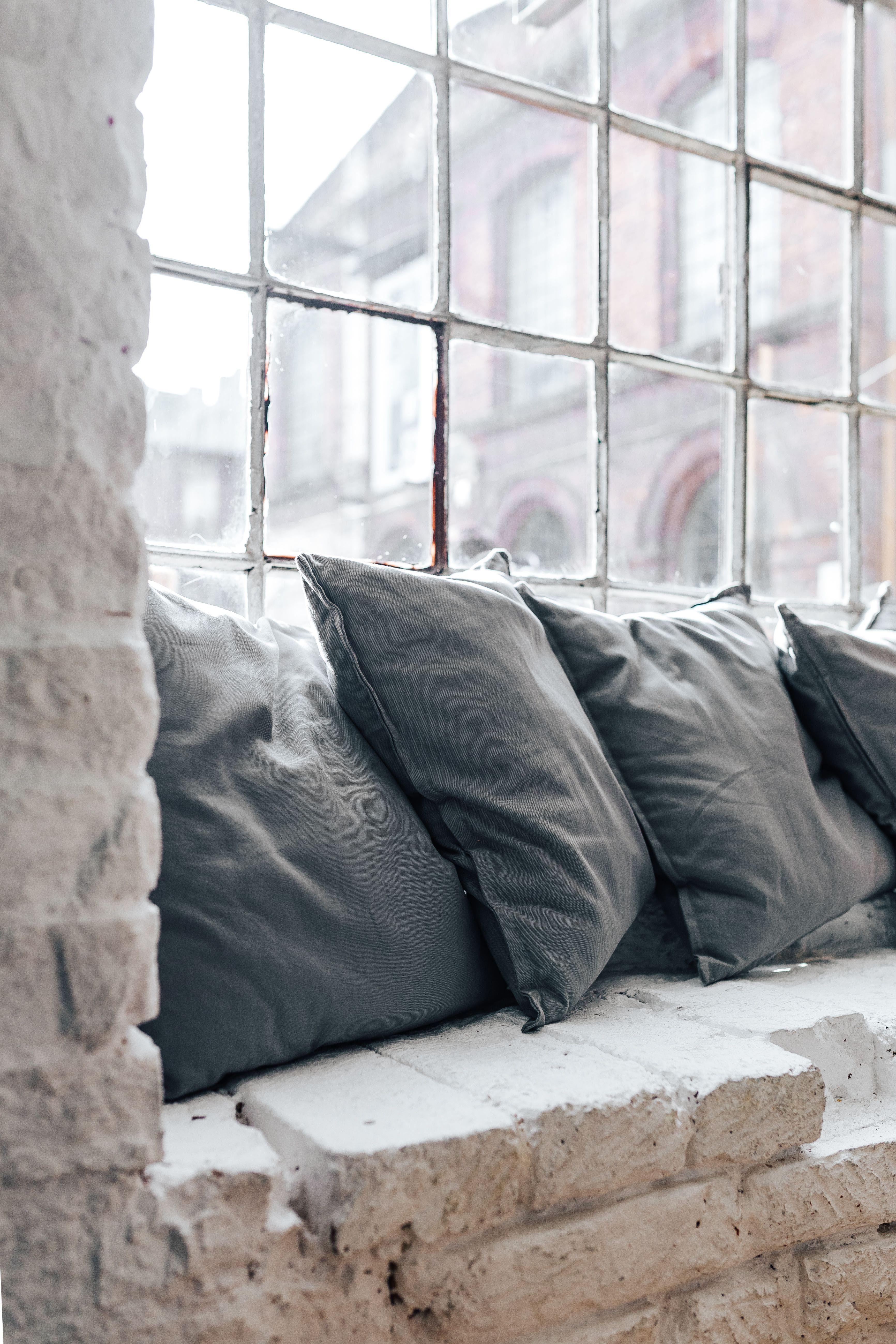 bedclothes, day, cozy, bed, absence, pillows, transparent, textile, abandoned, cushions, glass - material, built structure, bedding, architecture, Collection, Phone HD Wallpaper