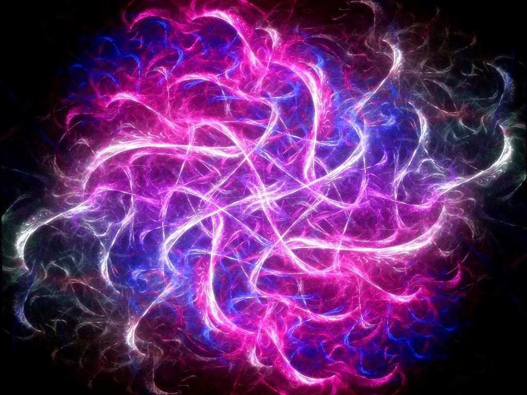 purple, illustration, explosion, blue, pink, 480P, black, hd, abstract, HD Wallpaper