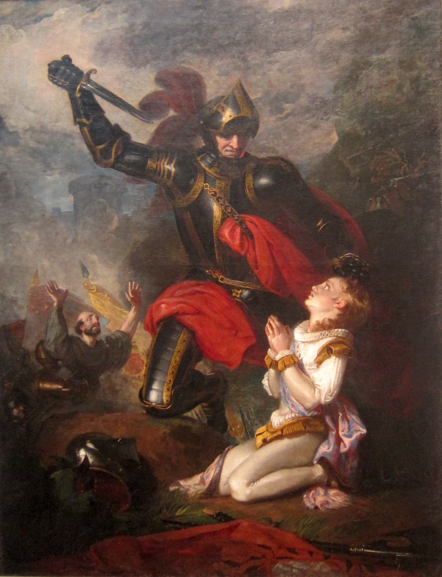rutland, human representation, ancient, male likeness, murder, male, indoors, warrior, attack, sword, woman, full length, belief, fight, robert, female likeness, Phone HD Wallpaper