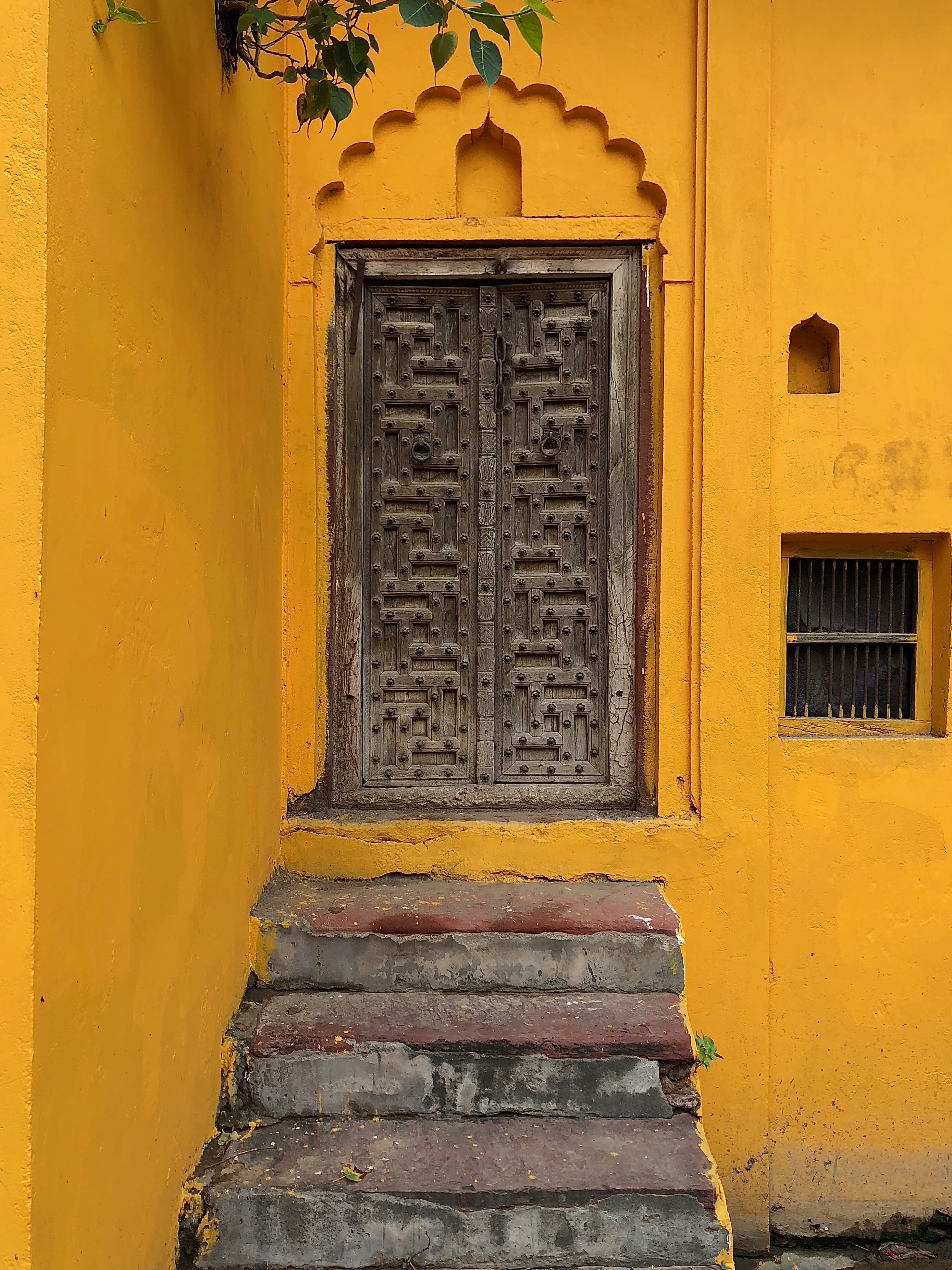 home, old, shot on iphone, backgrounds, building, town, history, architecture, urban Scene, wood - Material, entrance, ancient, street, closed, orange, Phone HD Wallpaper