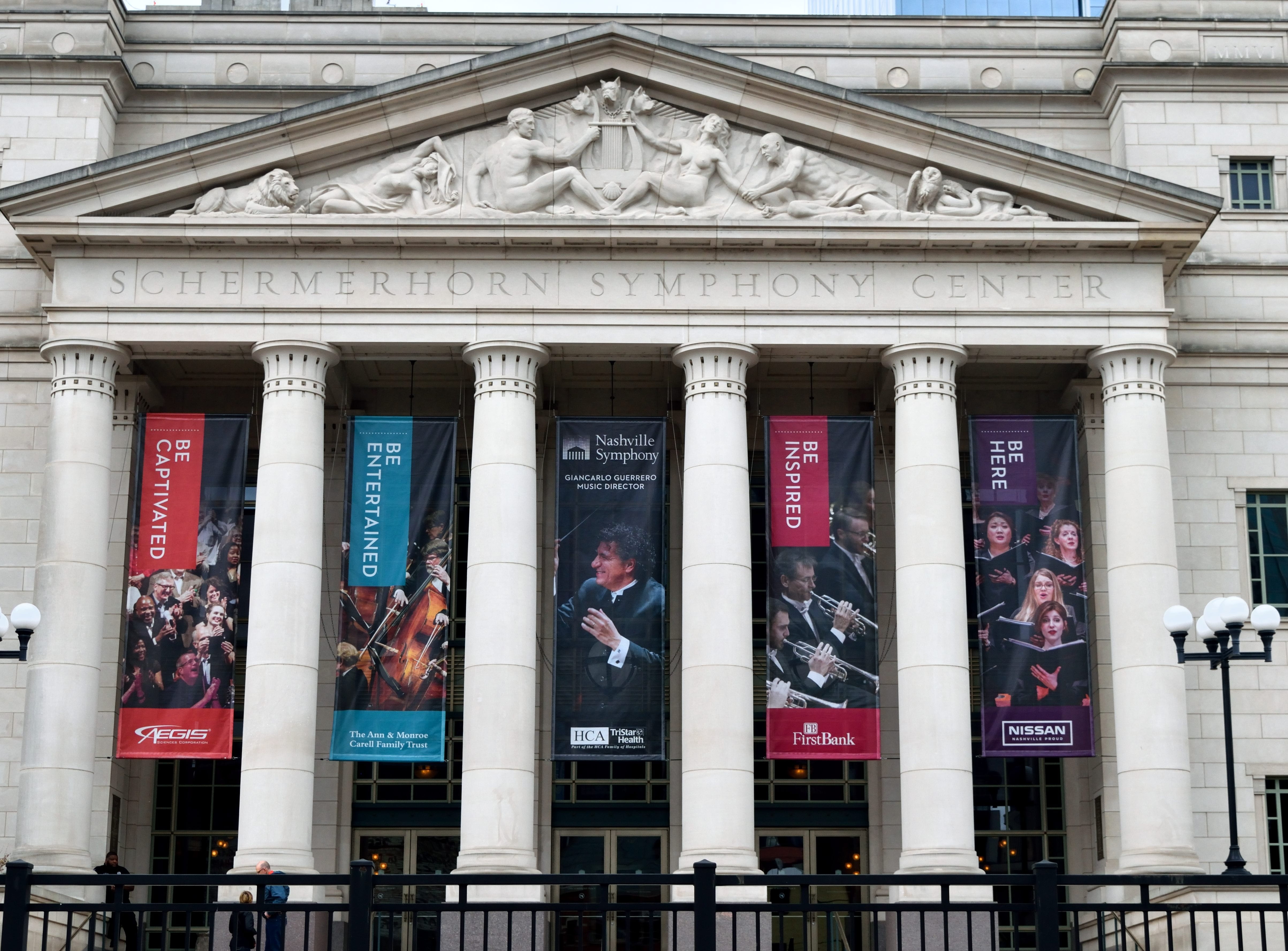 script, no people, facade, schermerhorn symphony center, communication, attraction, pediment, 4K, human representation, government, concert hall, day, HD Wallpaper