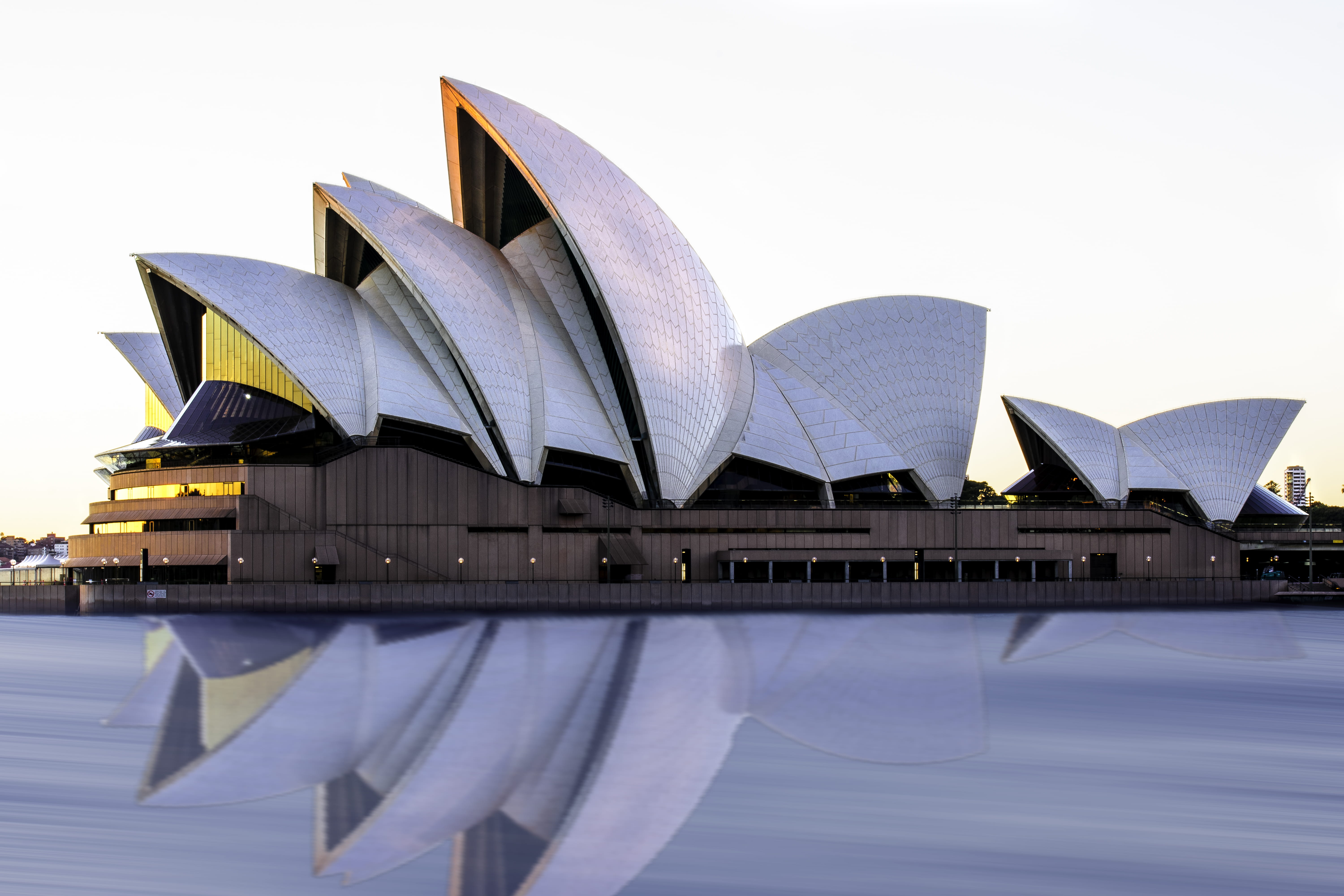 auditorium, arts culture and entertainment, theater, city, opera, sydney, reflection, building exterior, skyscraper, architecture, interior design, office building, HD Wallpaper