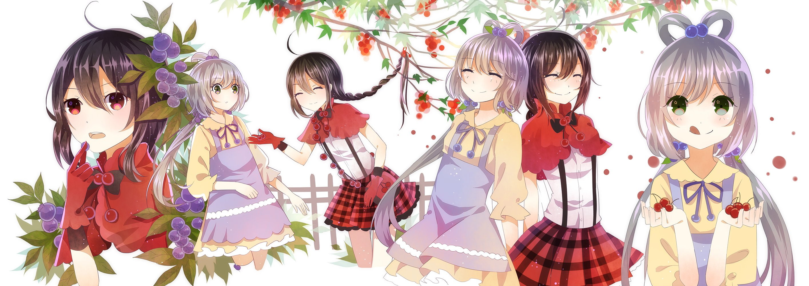 lips, ling, licking, pleated, yuezheng, vocaloid, tianyi, luo, 2K, HD Wallpaper