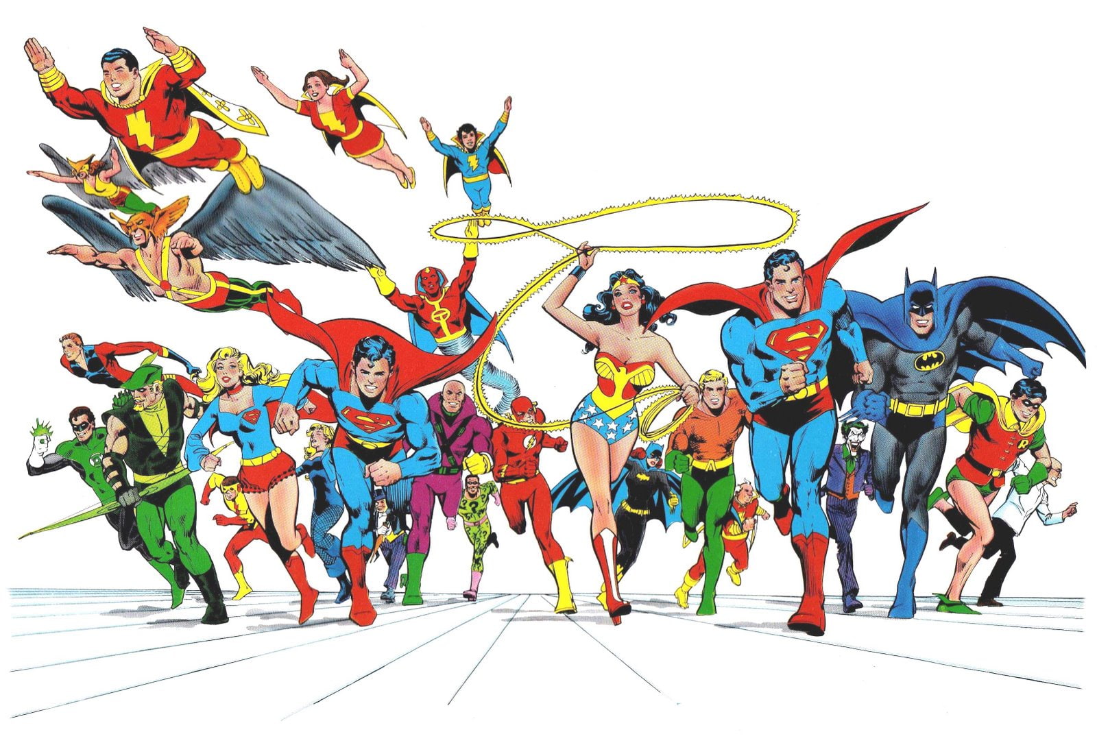 league, 720P, robin, comics, superman, flash, aquaman, green, woman, white, lantern, arrow, justice, batman, supergirl, HD Wallpaper