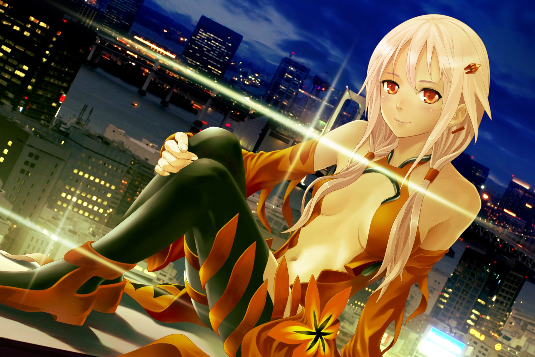 anime girls, Yuzuriha Inori, Guilty Crown, 1080P, anime, HD Wallpaper