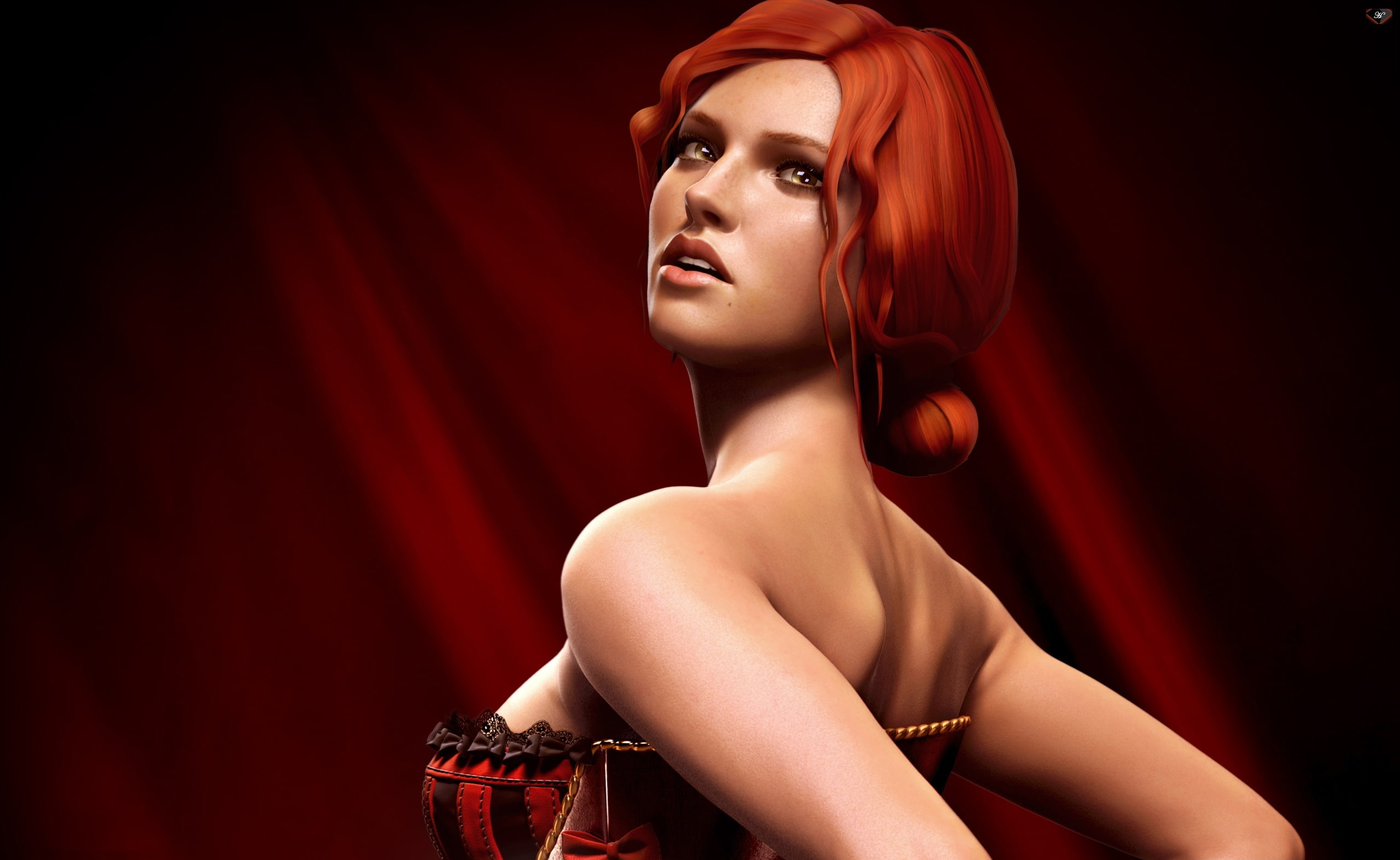 glamour, stage, 2K, the witcher 2 assassins of kings, top, The Witcher, s, the witcher 2, Artwork, young adult, beauty, women, Woman, fashion, elegance, HD Wallpaper