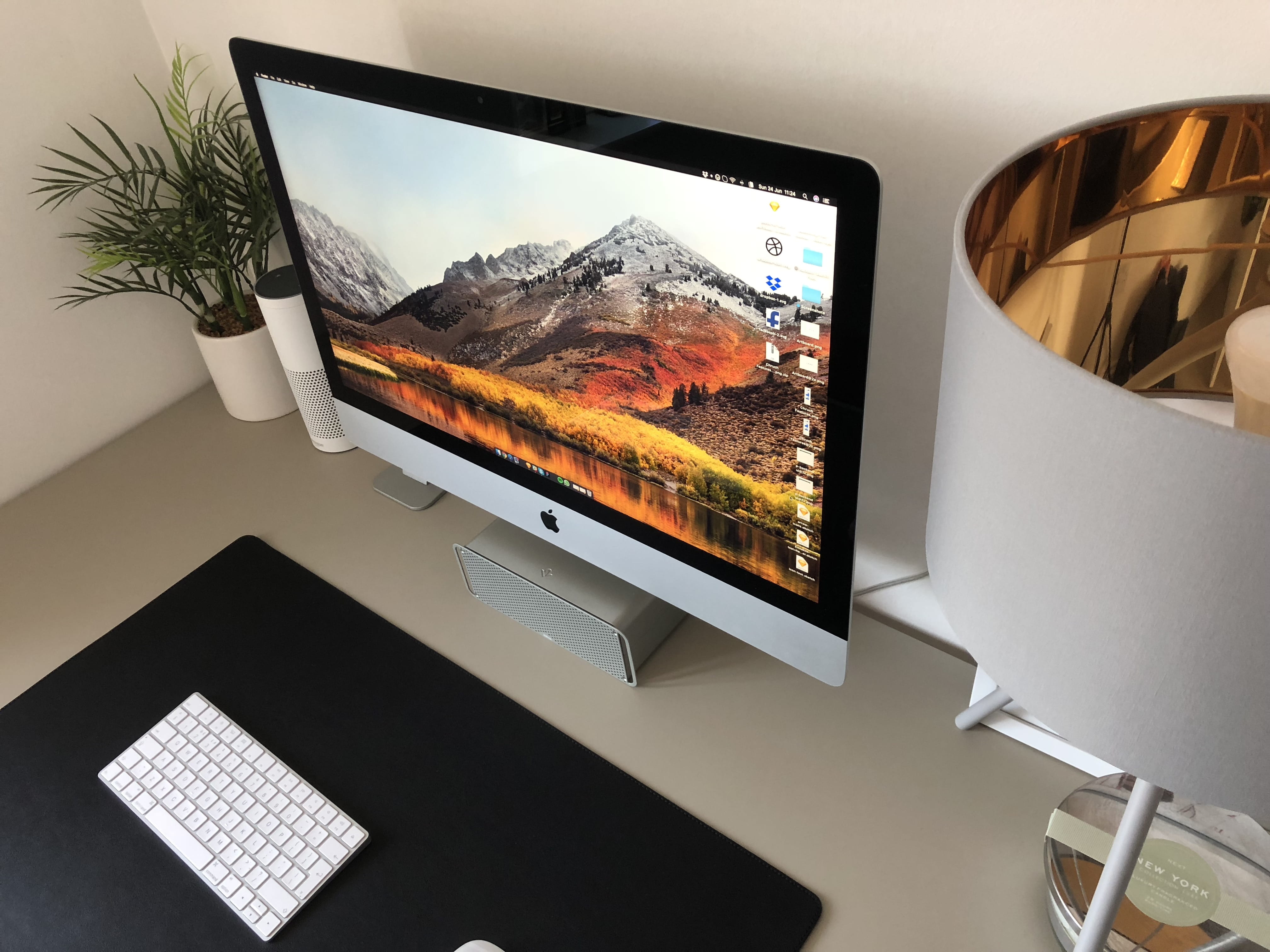 workspace, screen, renfrew, publication, wireless technology, nature, minimal office, clean office, minimalist, no people, 5kimac, still life, computer monitor, HD Wallpaper