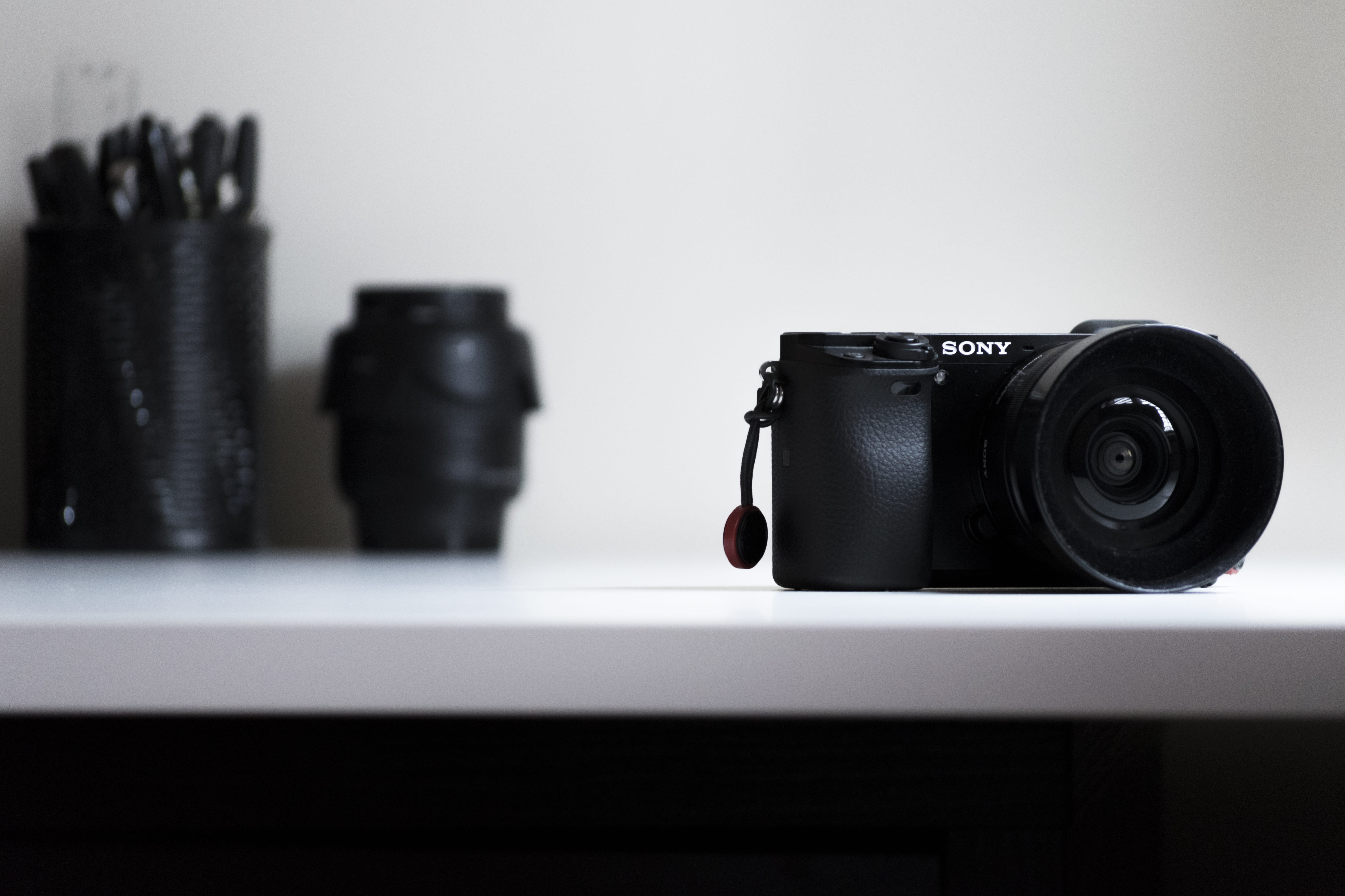 background, photography themes, black color, antique, computer, table, dslr, film camera, digital camera, equipment, technology, work, black, indoors, camera, HD Wallpaper