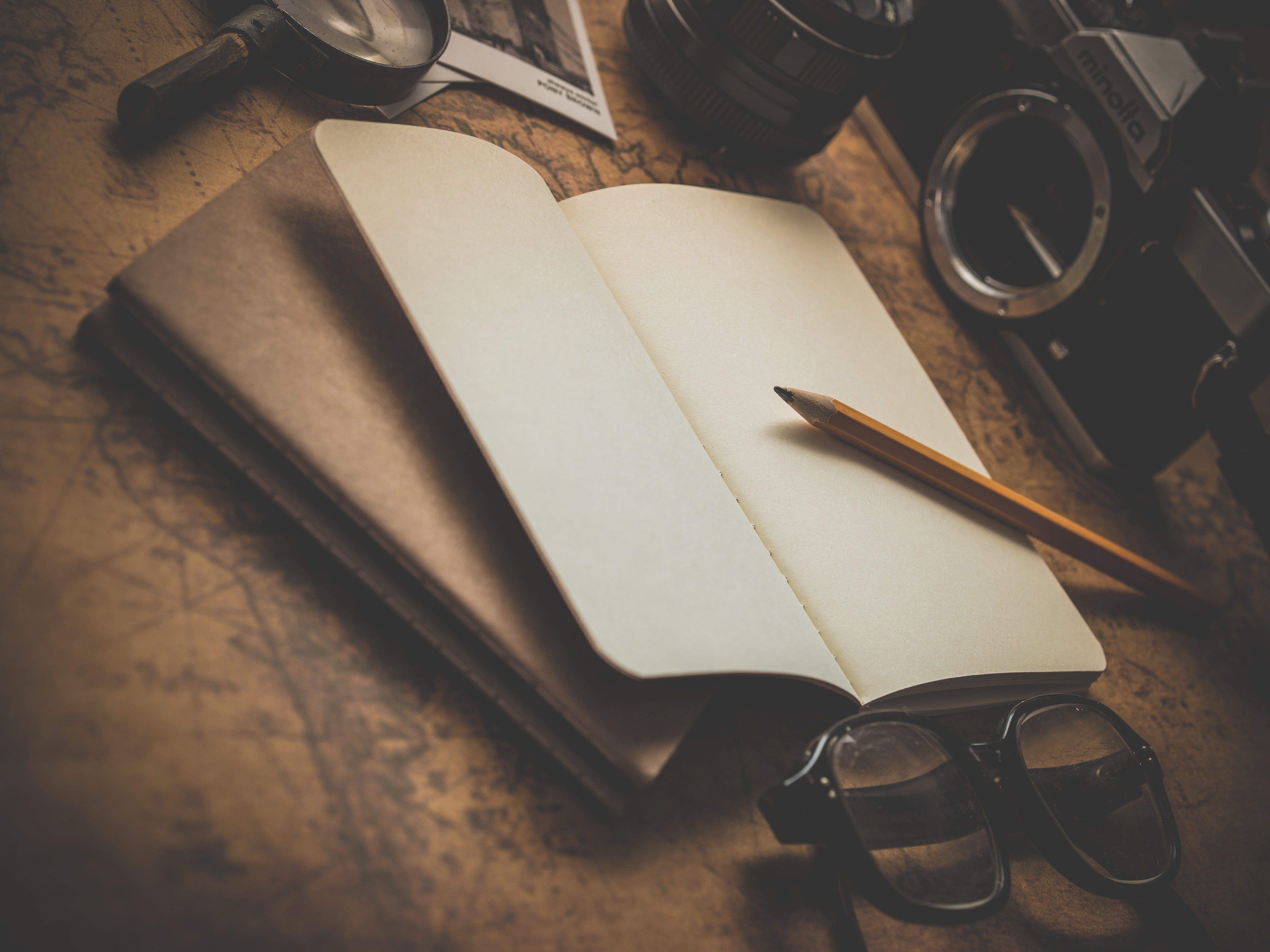 writing instrument, publication, paper, old, indoors, white, books, ink well, close-up, table, fountain pen, blank, 4K, antique, high angle view, pencil, HD Wallpaper