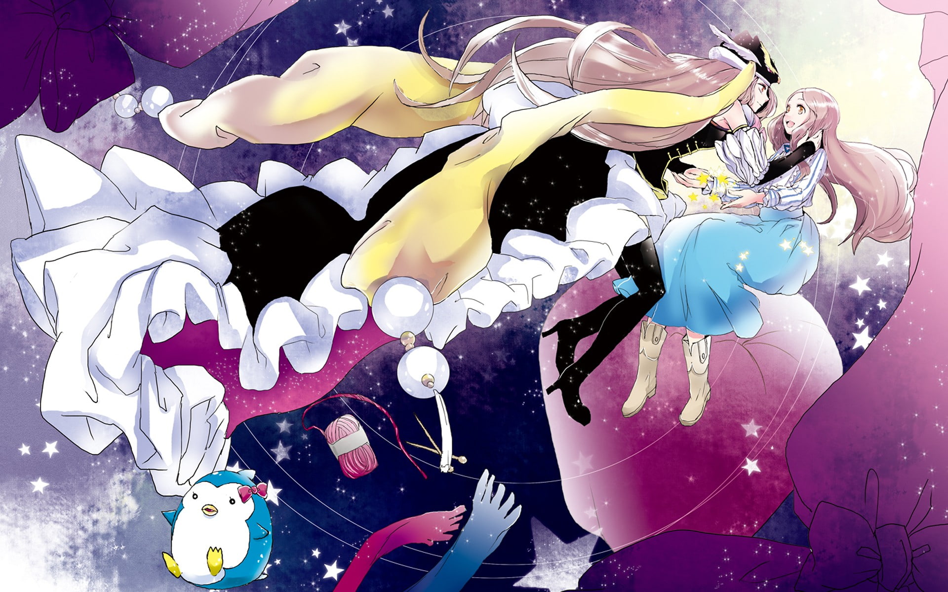 celebration, representation, decoration, close-up, day, indoors, art and craft, still life, choice, Mawaru Penguindrum, anime, no people, human representation, HD Wallpaper