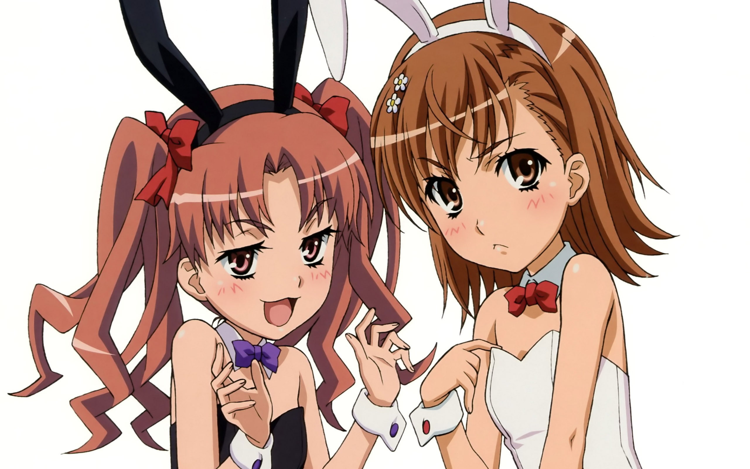To Aru Kagaku no Railgun, 2K, Shirai Kuroko, Misaka Mikoto, HD Wallpaper