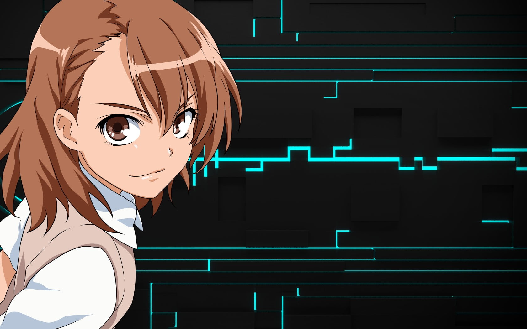 Misaka Mikoto, art and craft, architecture, lifestyles, hairstyle, lighting equipment, close-up, creativity, night, arts culture and entertainment, front view, HD Wallpaper