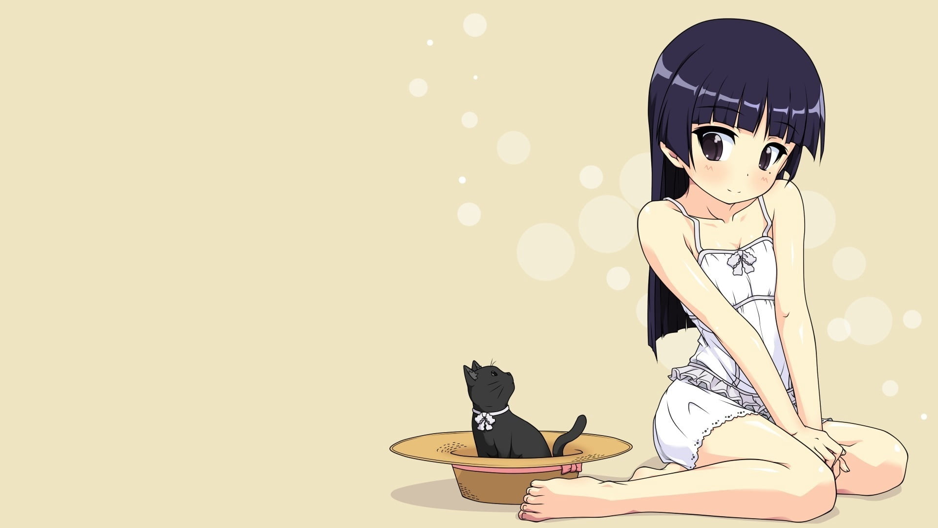 girls, cartoon, one Person, clip Art, copy space, women, beautiful woman, vector, image, childhood, gokou ruri, illustration, cute, standing, backgrounds, HD Wallpaper