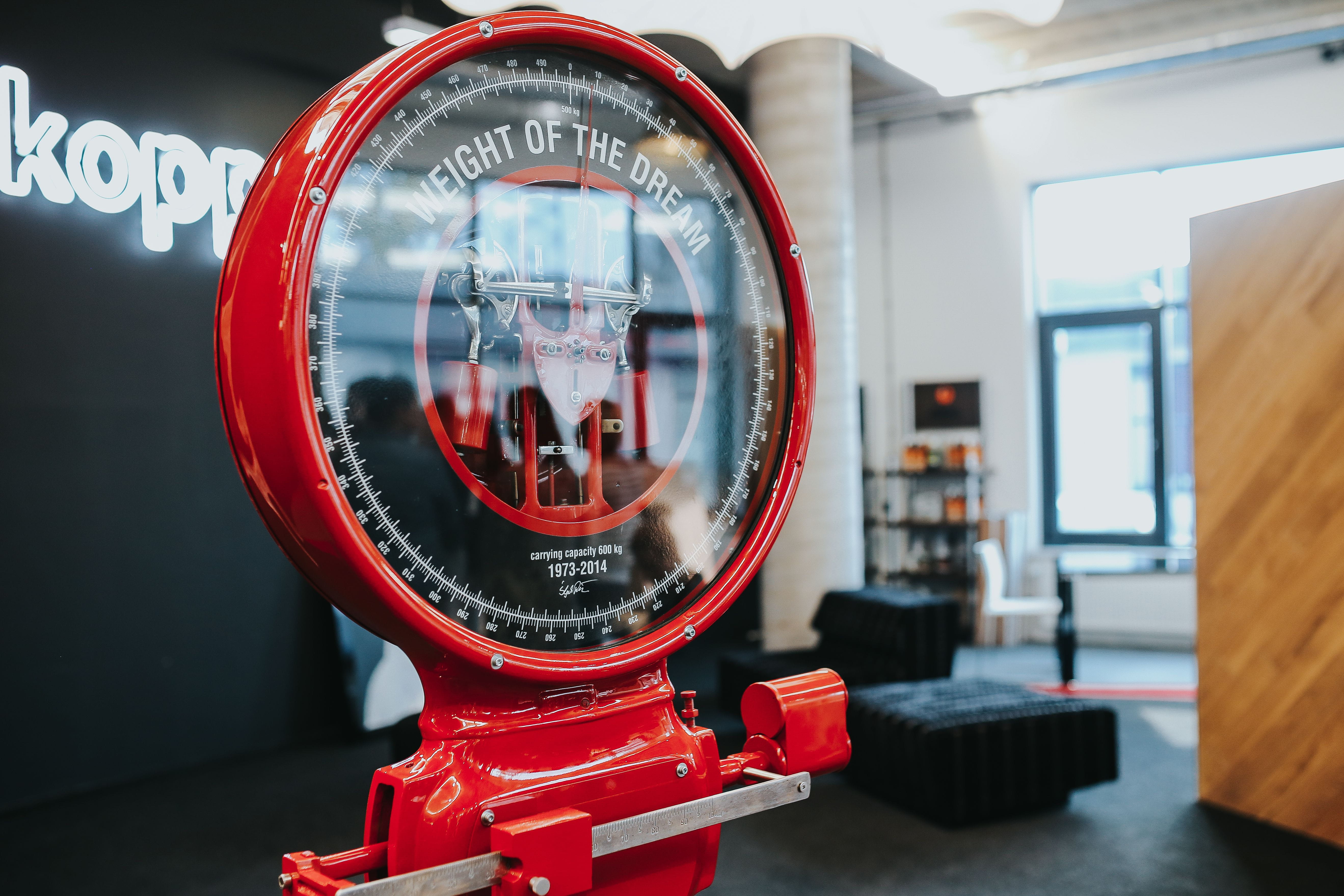 photography themes, red, communication, day, indoors, duvet, metal, scales, weight, text, camera - photographic equipment, reflection, machinery, technology, HD Wallpaper