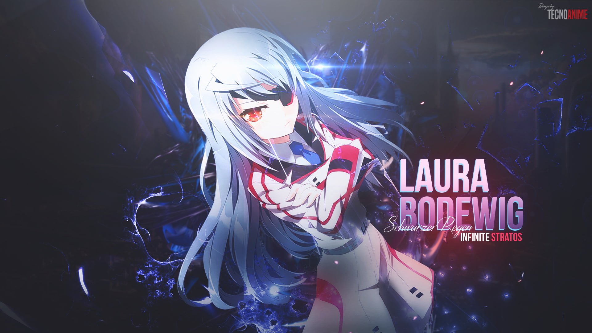 white hair, mask - disguise, real people, red eyes, Infinite Stratos, lighting equipment, festival, disguise, front view, women, anime girls, three quarter length, HD Wallpaper