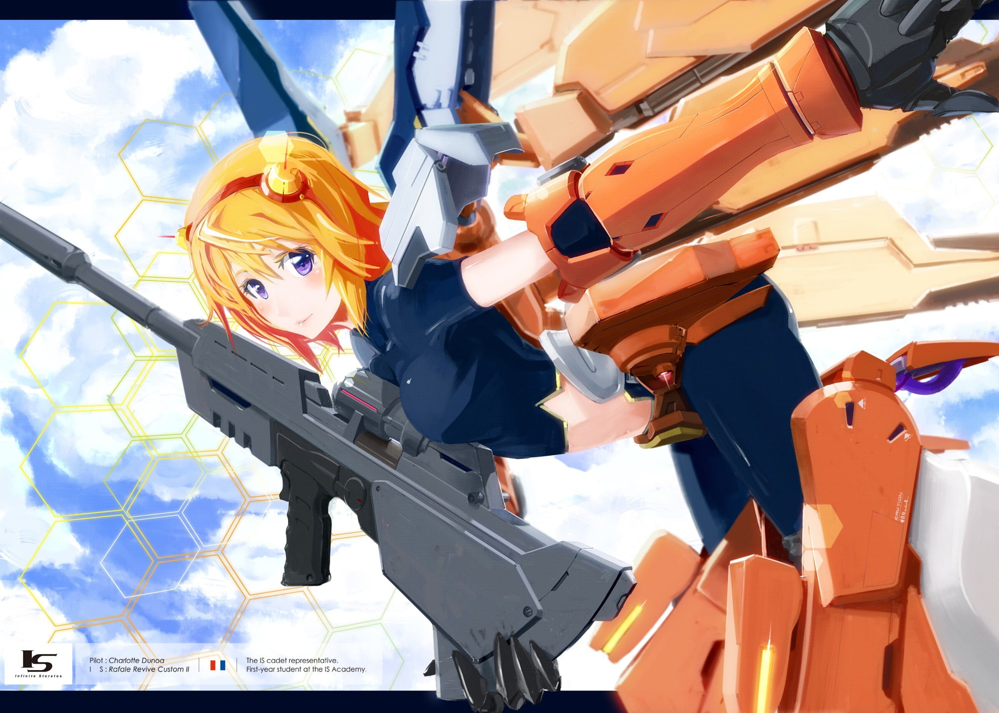 1080P, representation, transportation, blue, low angle view, nature, sky, anime, mode of transportation, amusement park, orange color, art and craft, outdoors, HD Wallpaper