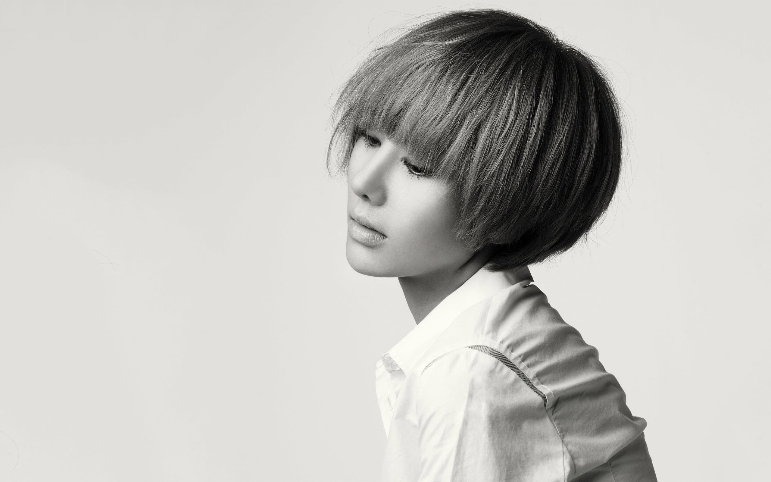 studio Shot, adult, japanese Ethnicity, portrait, asia, one Woman Only, indoors, japan, child, hairstyle, bangs, s, offspring, boys, beauty, one Person, HD Wallpaper