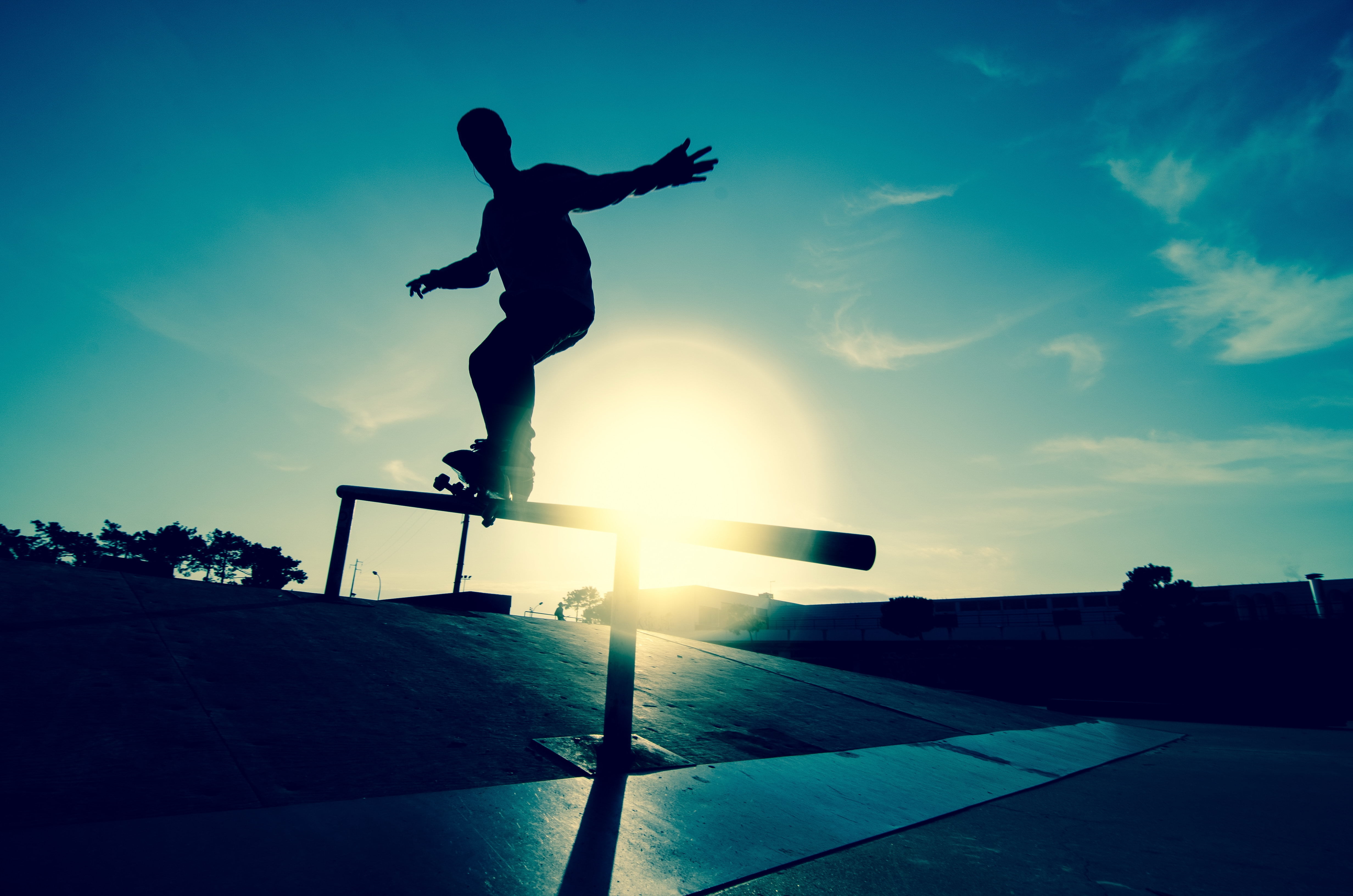 men, jogging, sports Ramp, asian and Indian Ethnicities, nature, ice rink, people, mid-air, recreational Pursuit, sunlight, low angle view, skateboard Park, HD Wallpaper