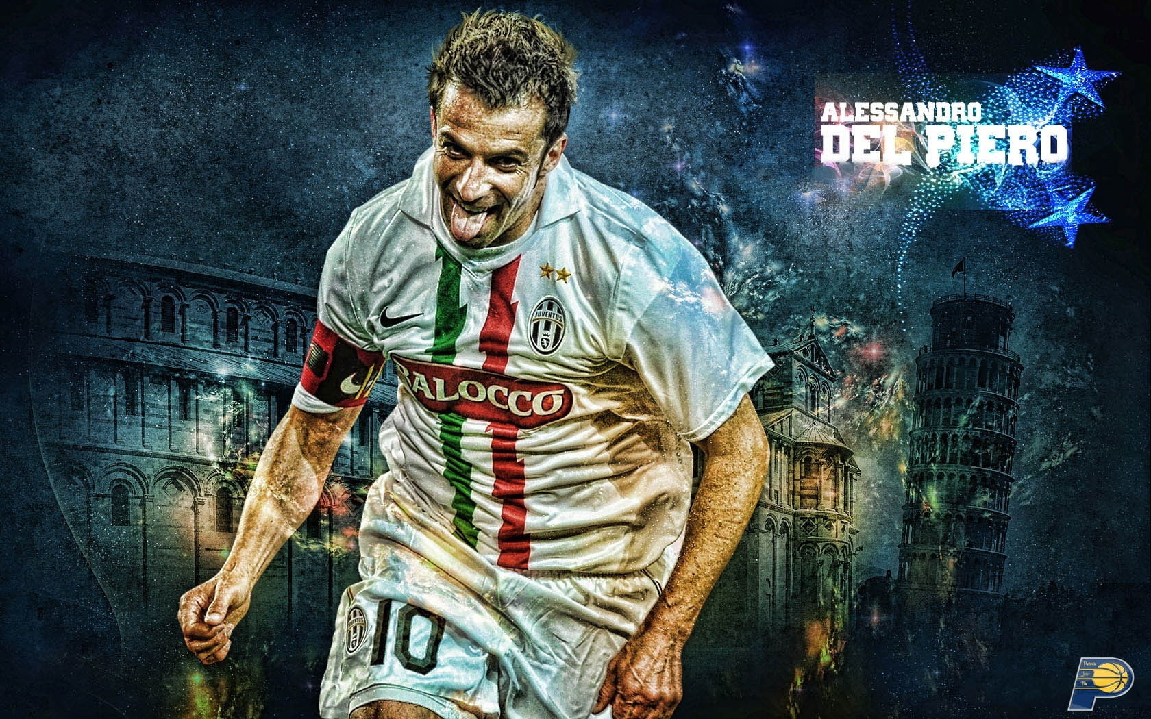 soccer, hd, piero, art, football, x, Del Piero, 720P, del, sports, HD Wallpaper