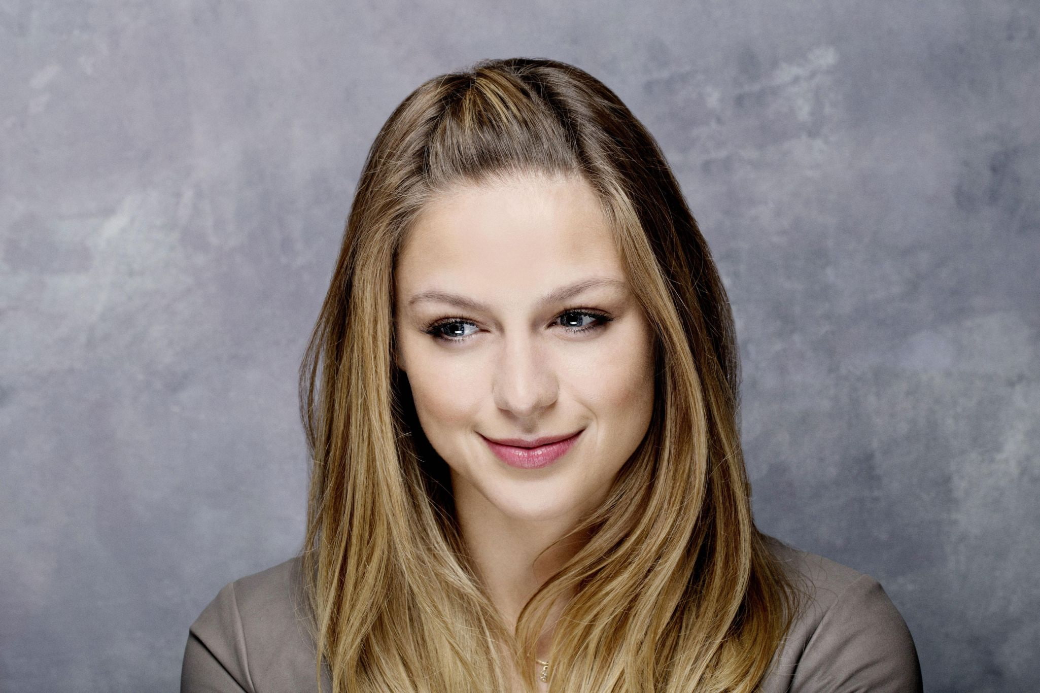 studio shot, headshot, looking at camera, beauty, Melissa Benoist, smiling, young women, one person, happiness, blond hair, beautiful woman, hair, women, HD Wallpaper
