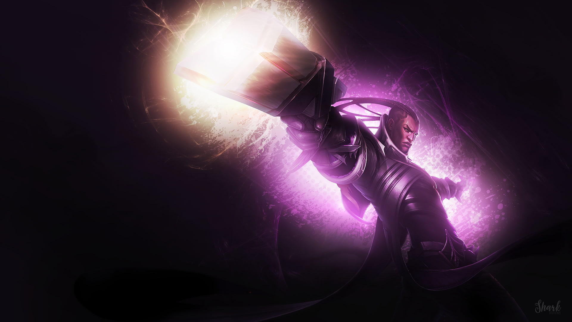 back lit, light, event, performance, lucian, abstract, nightlife, arts culture and entertainment, lighting equipment, adult, 1080P, league of legends, HD Wallpaper