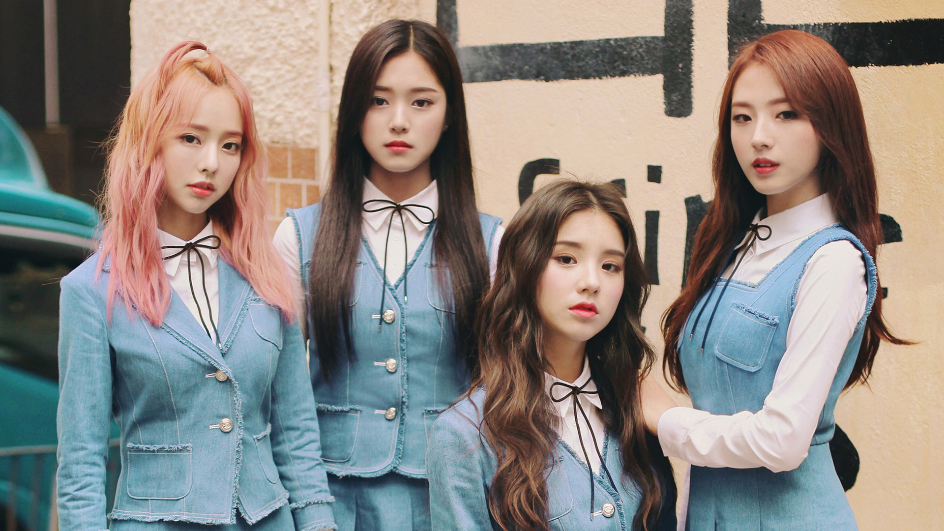 Asian, K-pop, dyed hair, LOONA, 1080P, face, long hair, HD Wallpaper