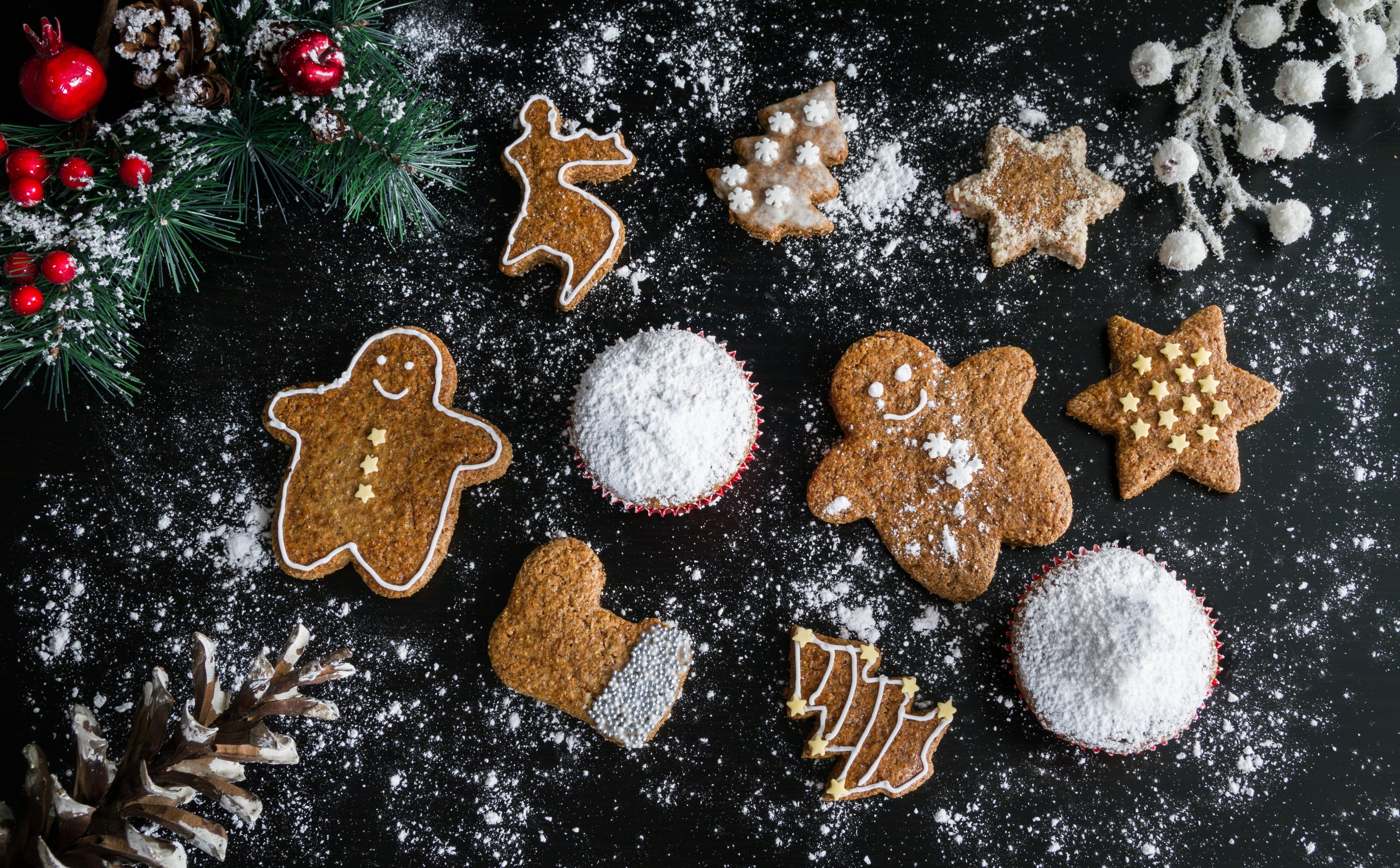 ConiferCones, Sweets, cookie, temptation, Seasonal, tree, design, Gingerbread, pinecones, Tasty, food and drink, 2017, sweet, advent, Festive, baked pastry item, HD Wallpaper